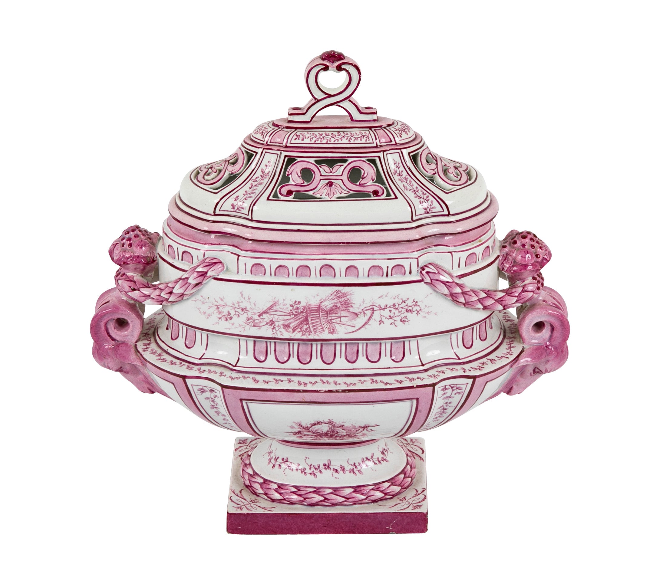 Early 19th Century French Porcelain Lidded Urn