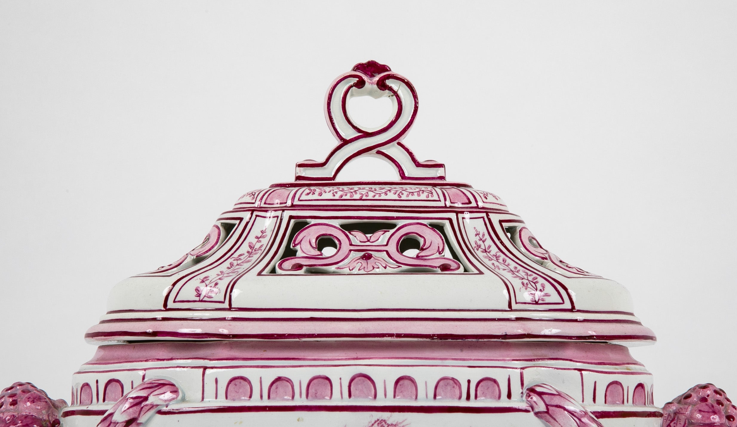 Early 19th Century French Porcelain Lidded Urn