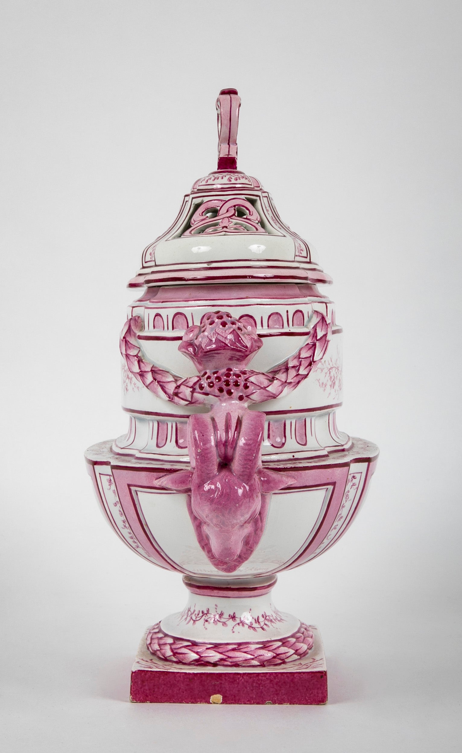 Early 19th Century French Porcelain Lidded Urn
