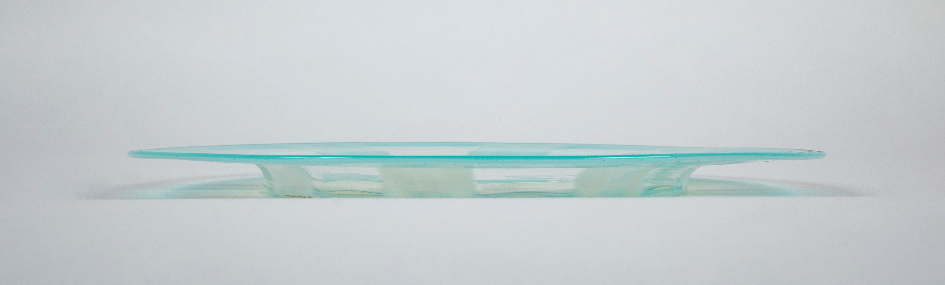 A Signed Tiffany Favrile Pastel Glass Plate