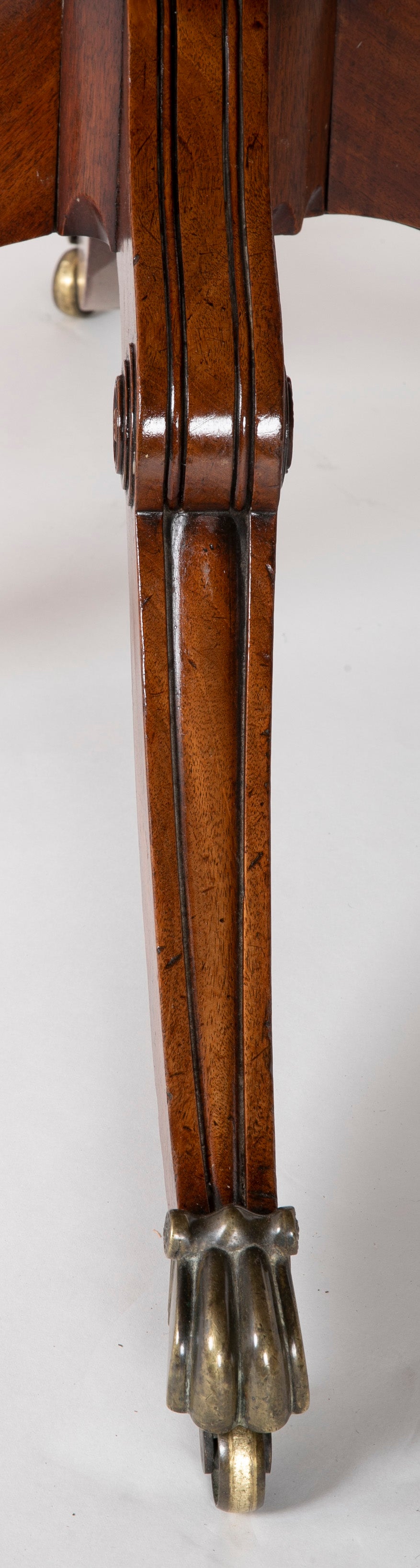 A Two Pedestal English Regency Mahogany Dining table