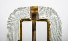 A Mid-Century Italian Barovier & Toso Swirled Glass Picture Frame