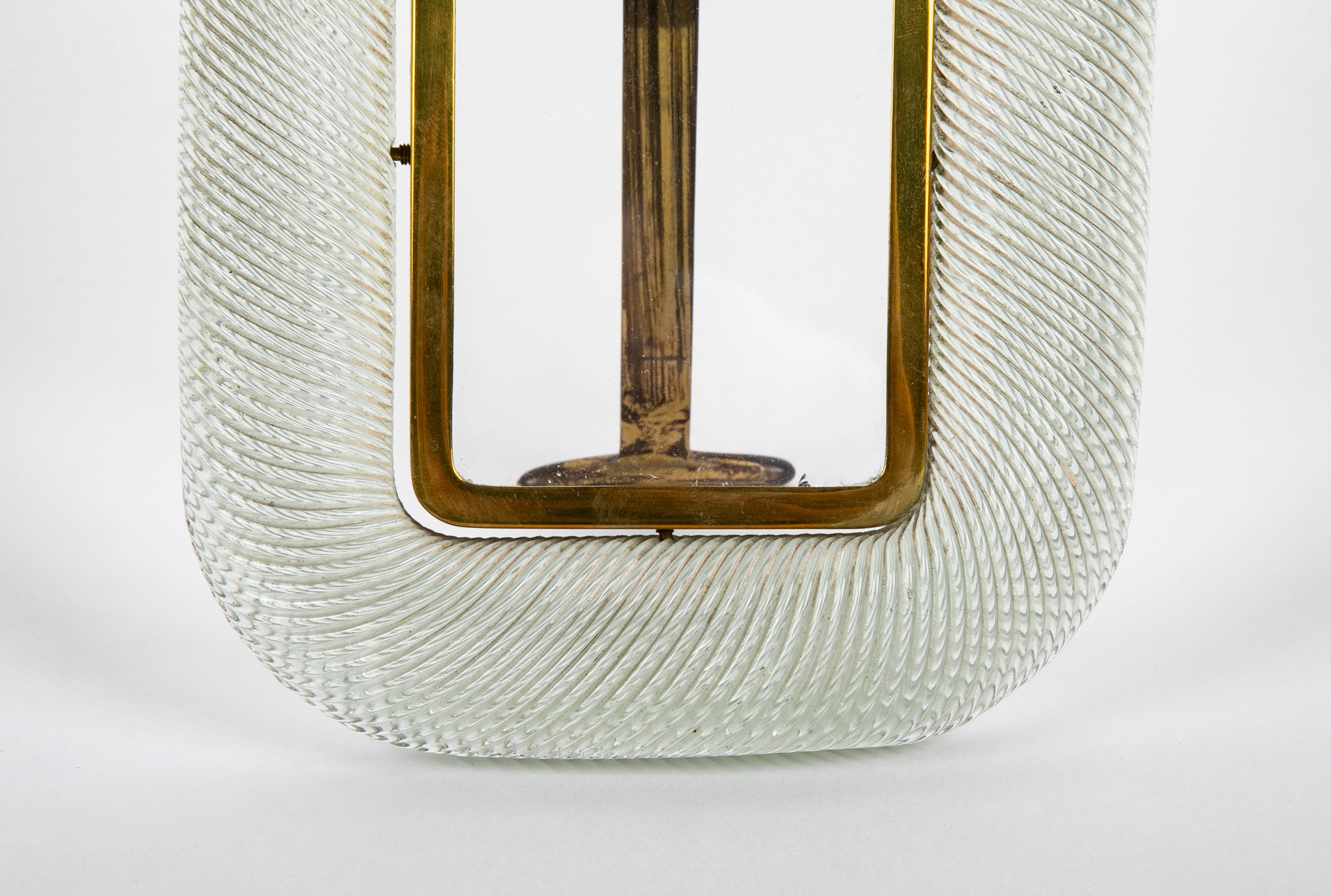 A Mid-Century Italian Barovier & Toso Swirled Glass Picture Frame