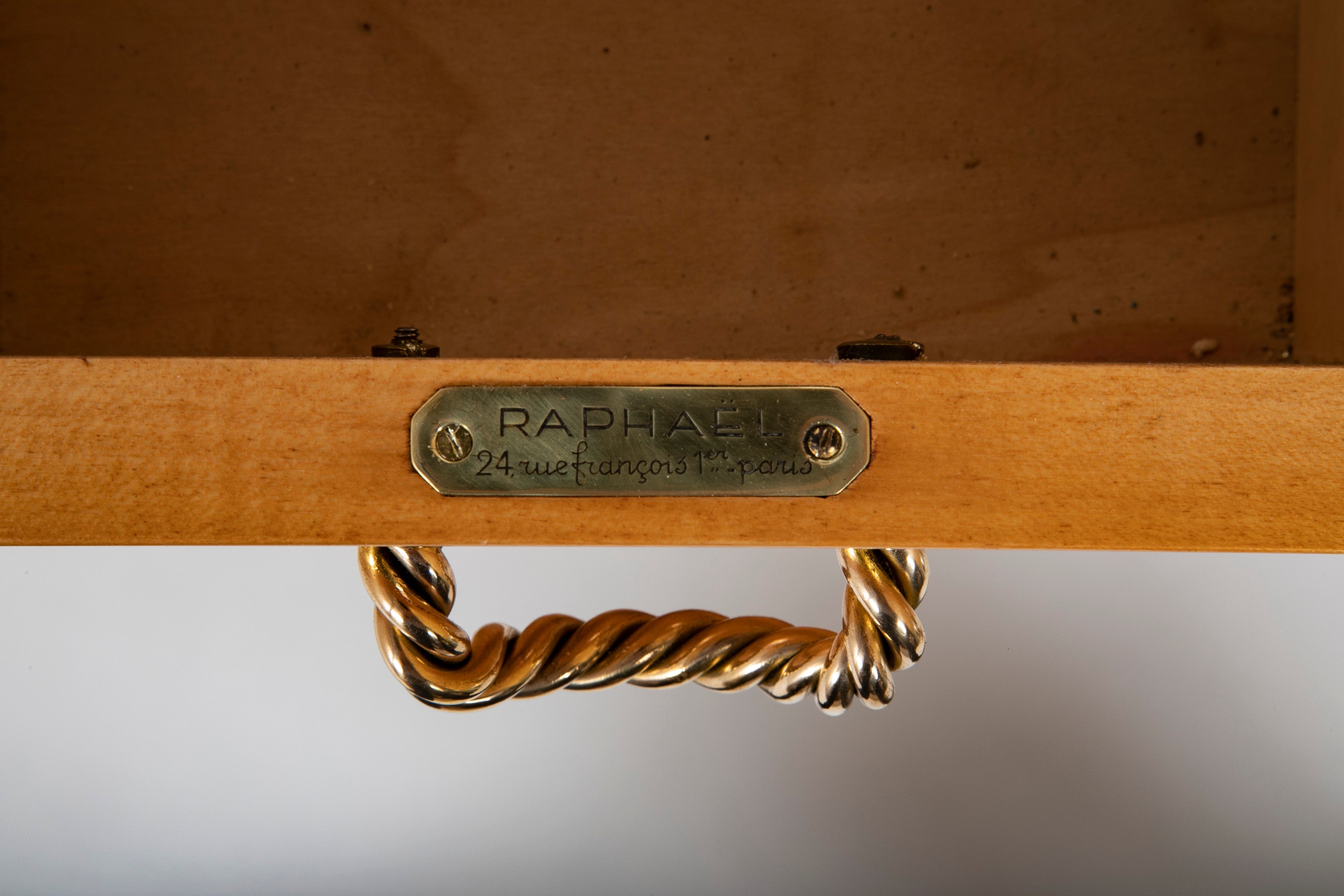 Sycamore Desk by Raphael Raffel with Rope Theme Garniture
