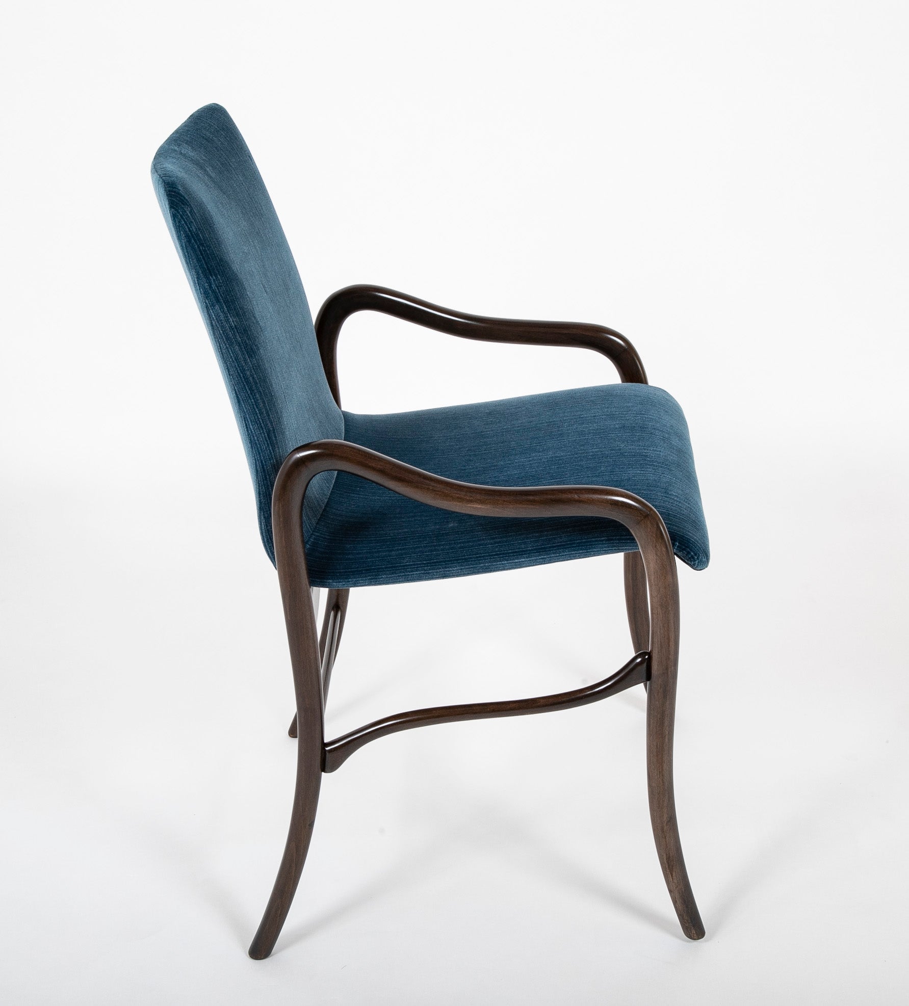 Set of 6 Italian Mid-Century Malatesta & Maison Armchairs