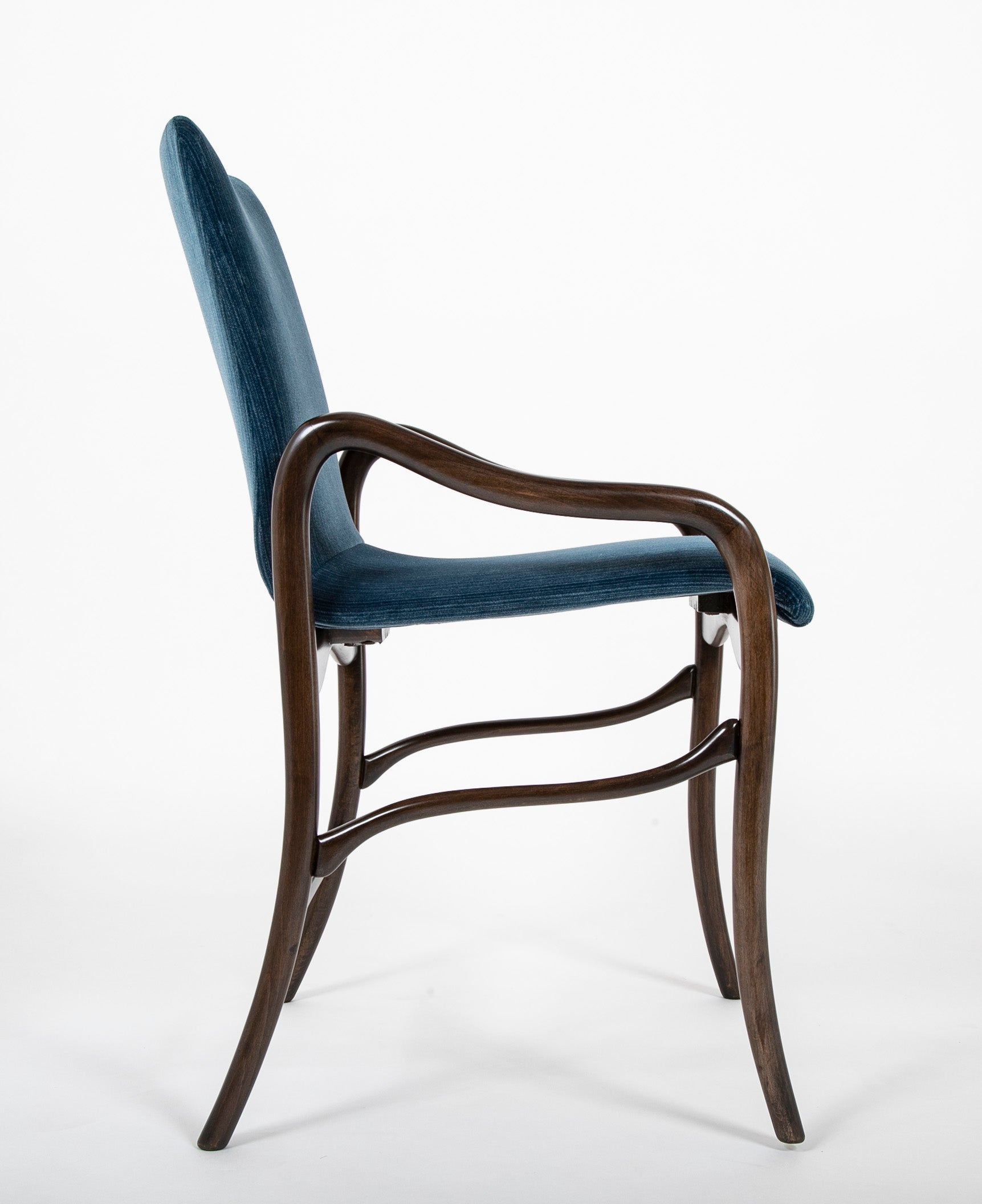 Set of 6 Italian Mid-Century Malatesta & Maison Armchairs