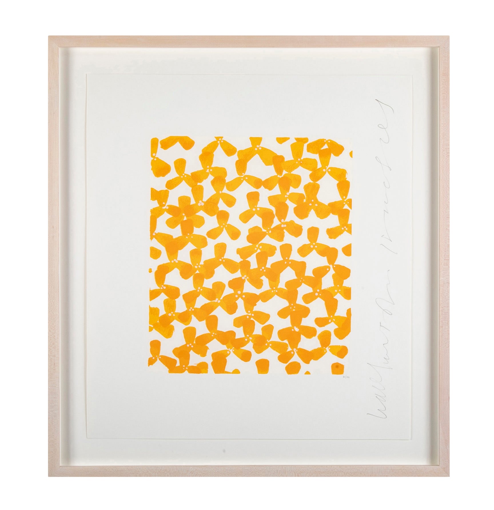 "Wallflowers" Serigraph of Flowers by Donald Sultan