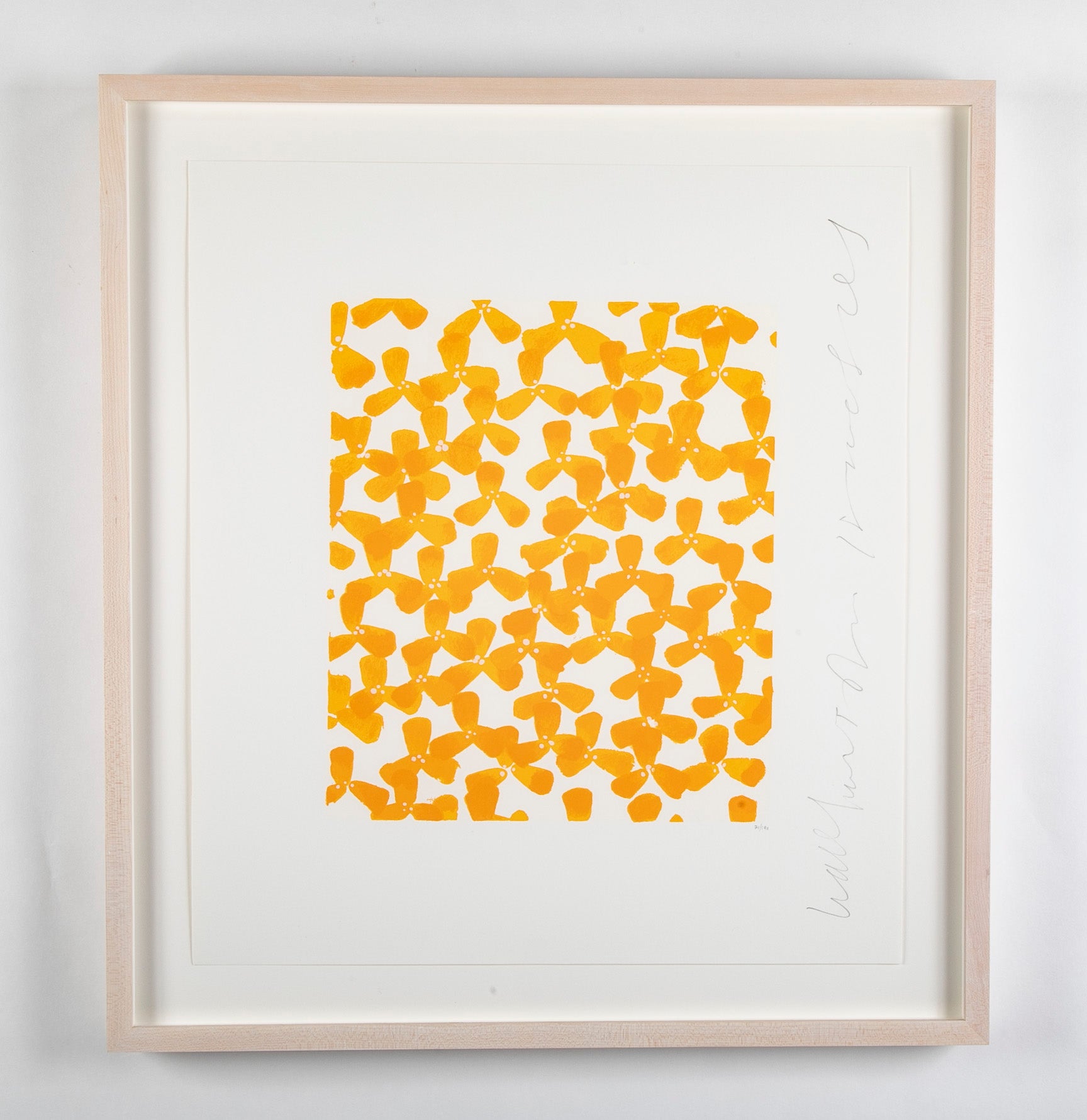 "Wallflowers" Serigraph of Flowers by Donald Sultan