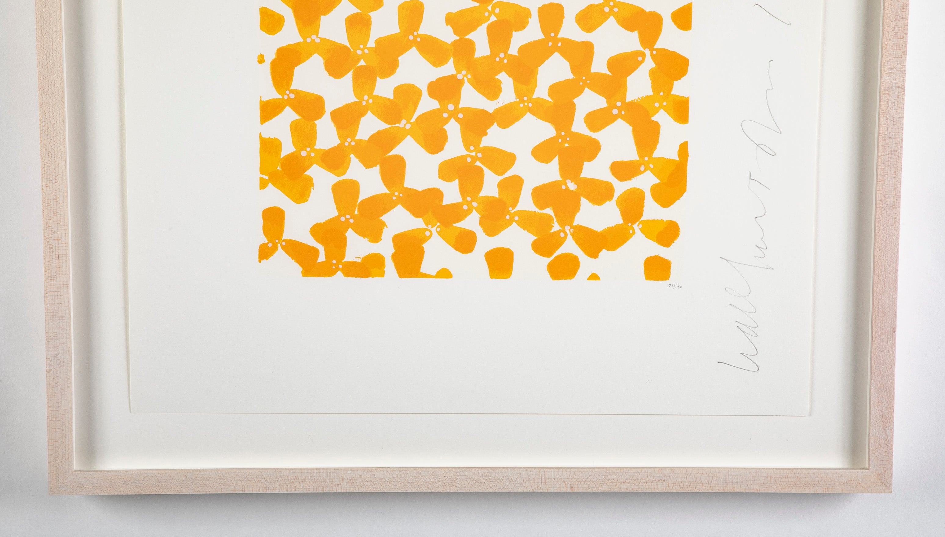 "Wallflowers" Serigraph of Flowers by Donald Sultan