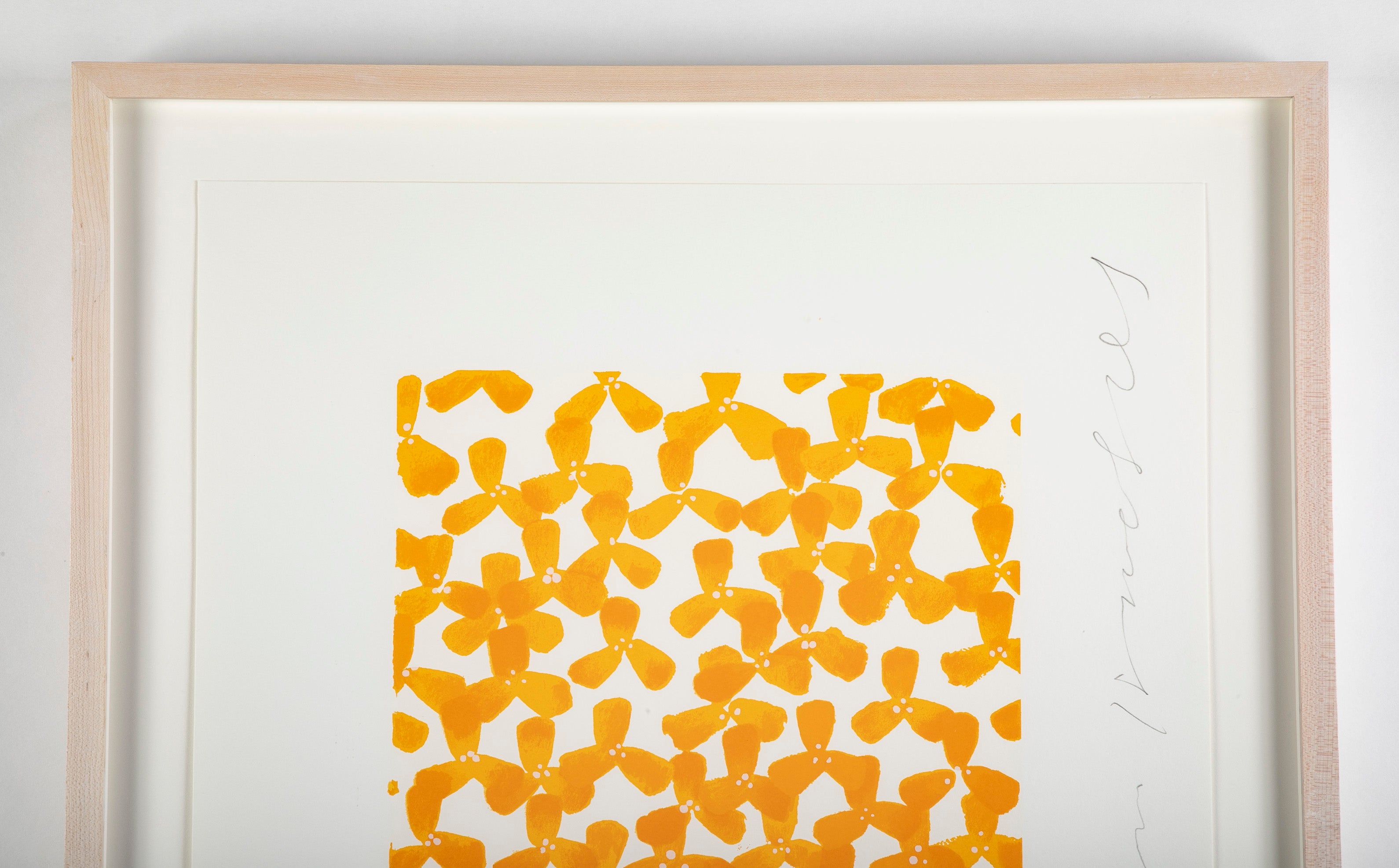 "Wallflowers" Serigraph of Flowers by Donald Sultan