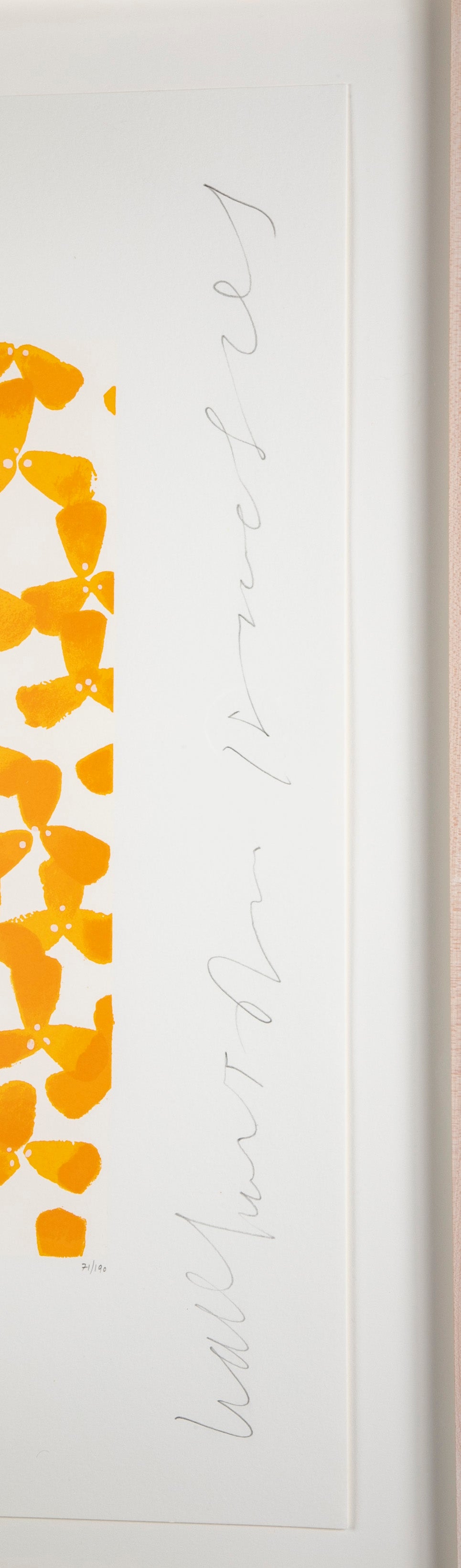 "Wallflowers" Serigraph of Flowers by Donald Sultan