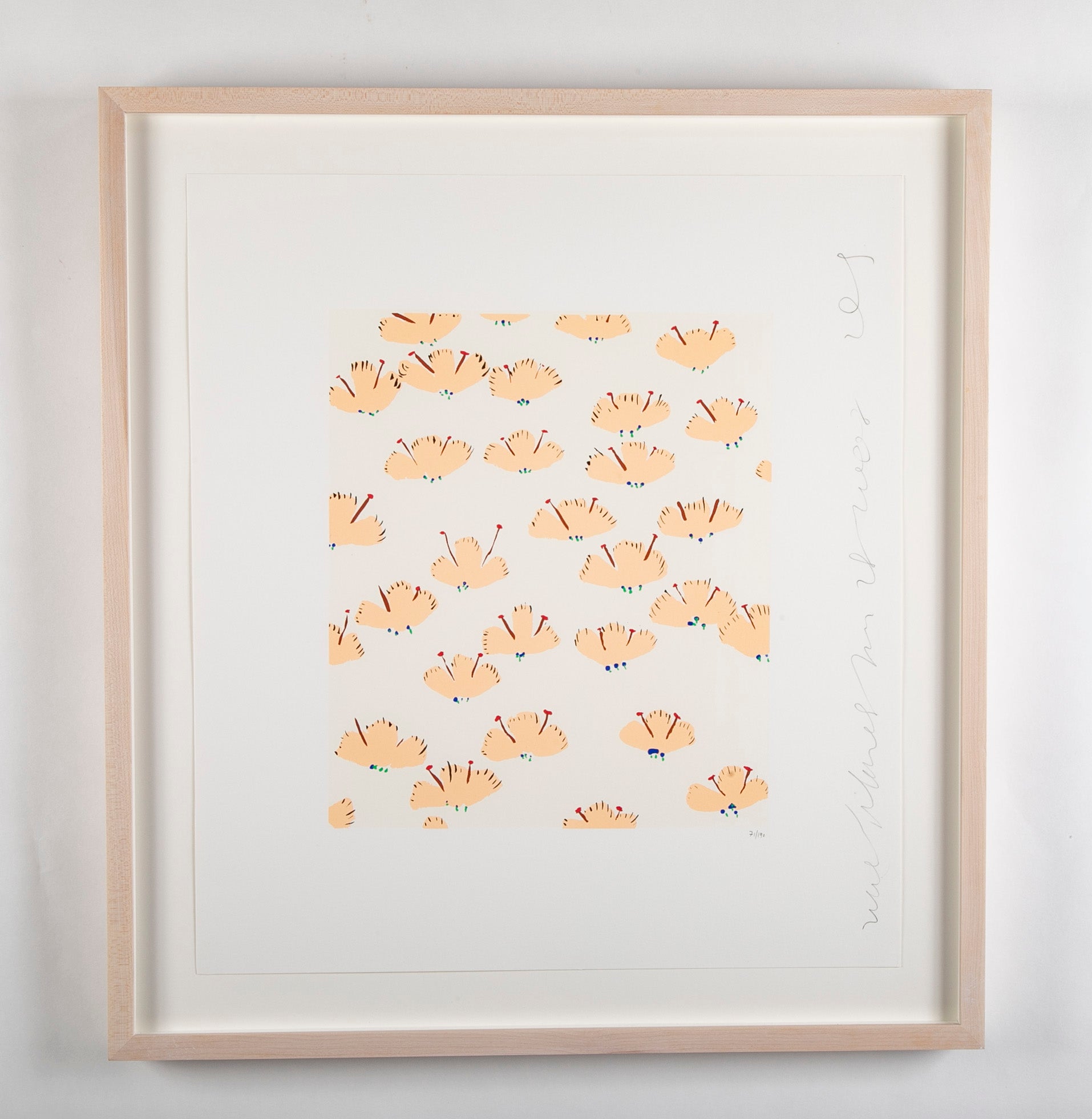 "Wallflowers" Serigraph of Flowers by Donald Sultan