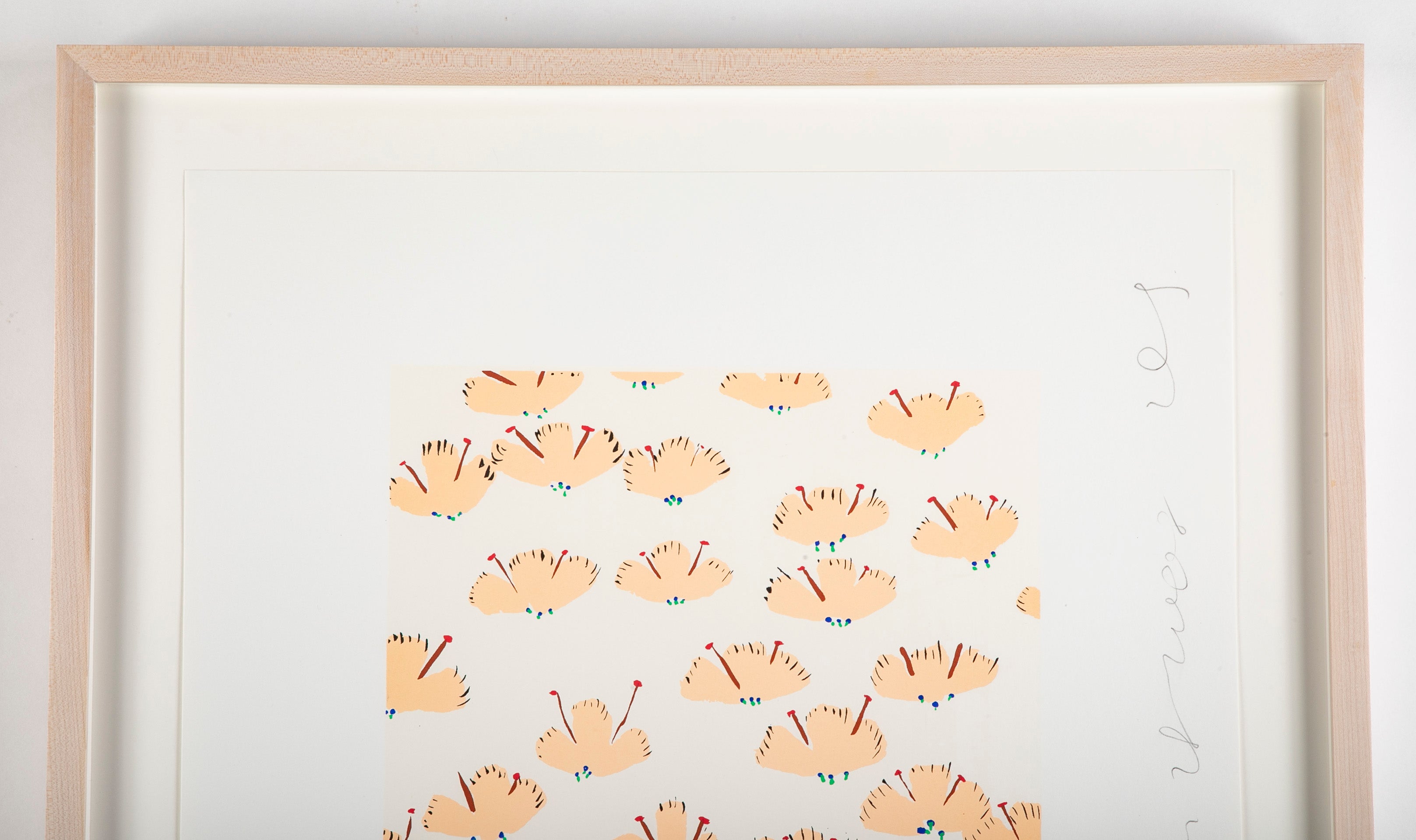 "Wallflowers" Serigraph of Flowers by Donald Sultan