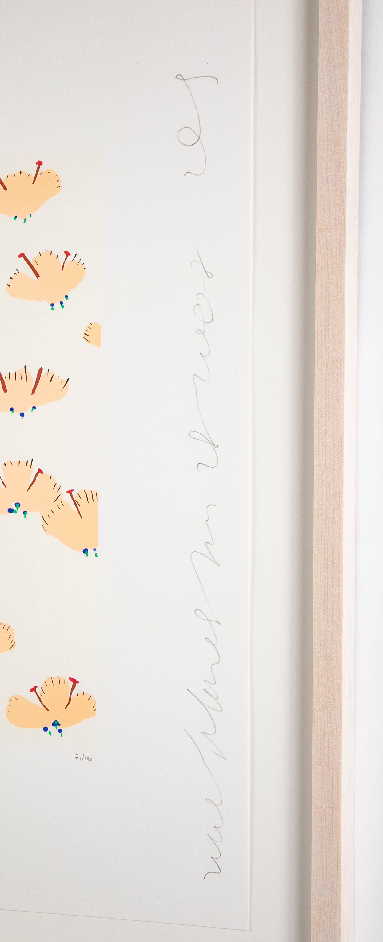"Wallflowers" Serigraph of Flowers by Donald Sultan