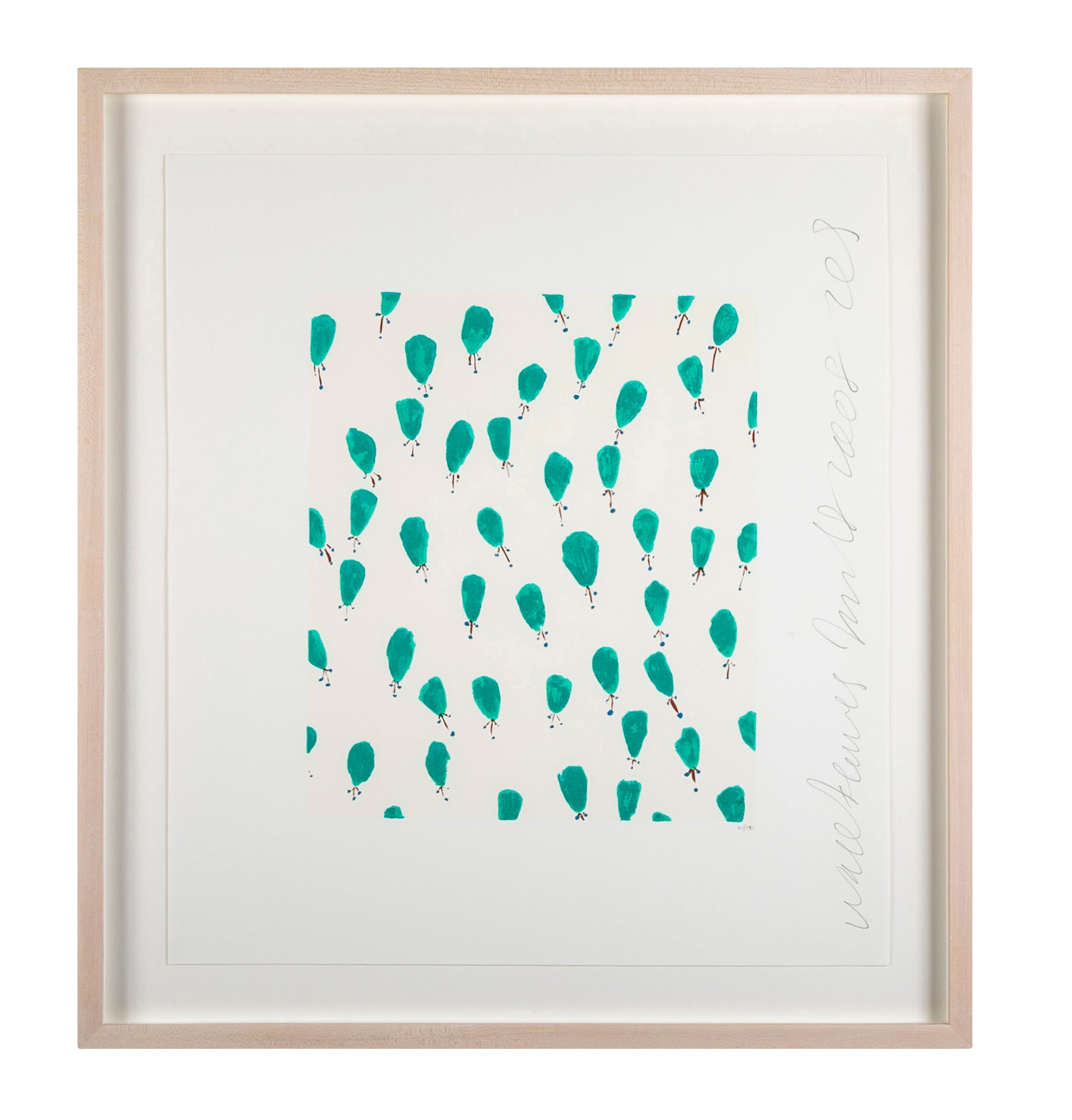 "Wallflowers" Serigraph of Flowers by Donald Sultan