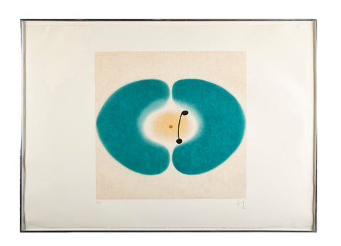 "Blue Mandala" Etching with Aquatint by Victor Pasmore