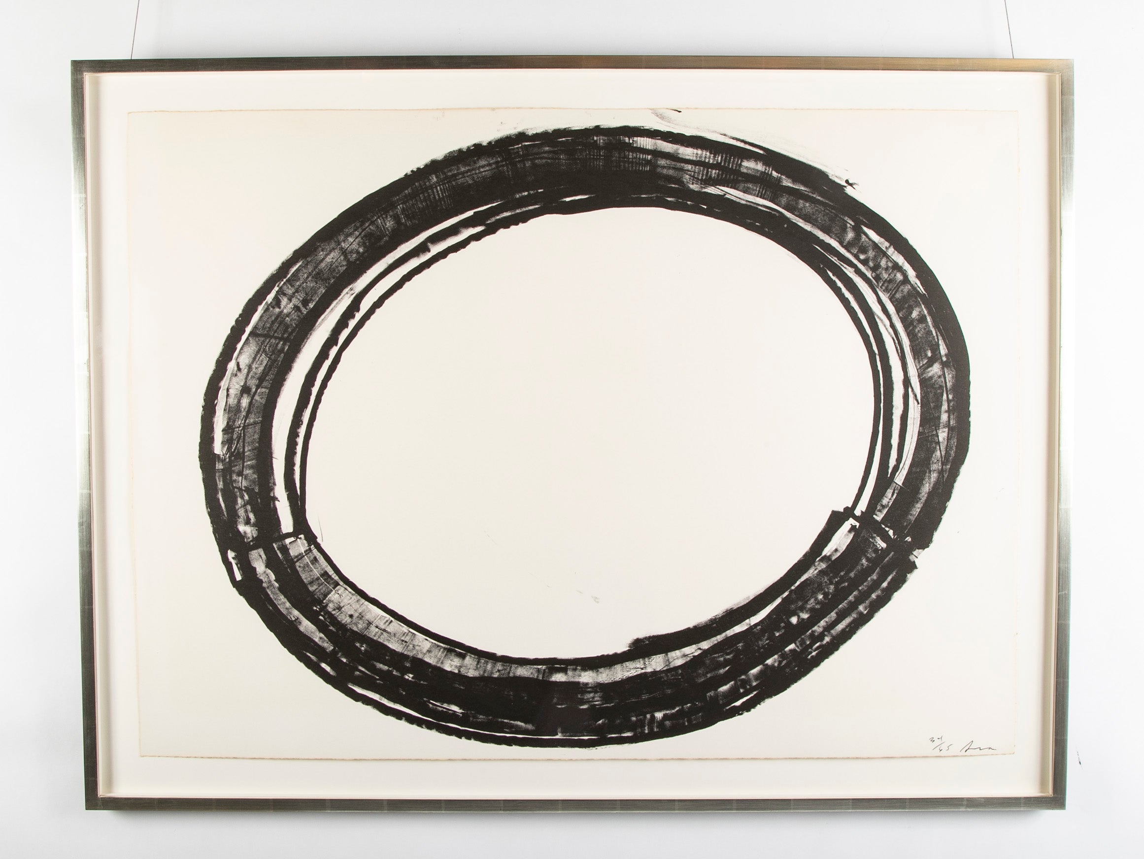"Double Ring II" Lithograph by Richard Serra