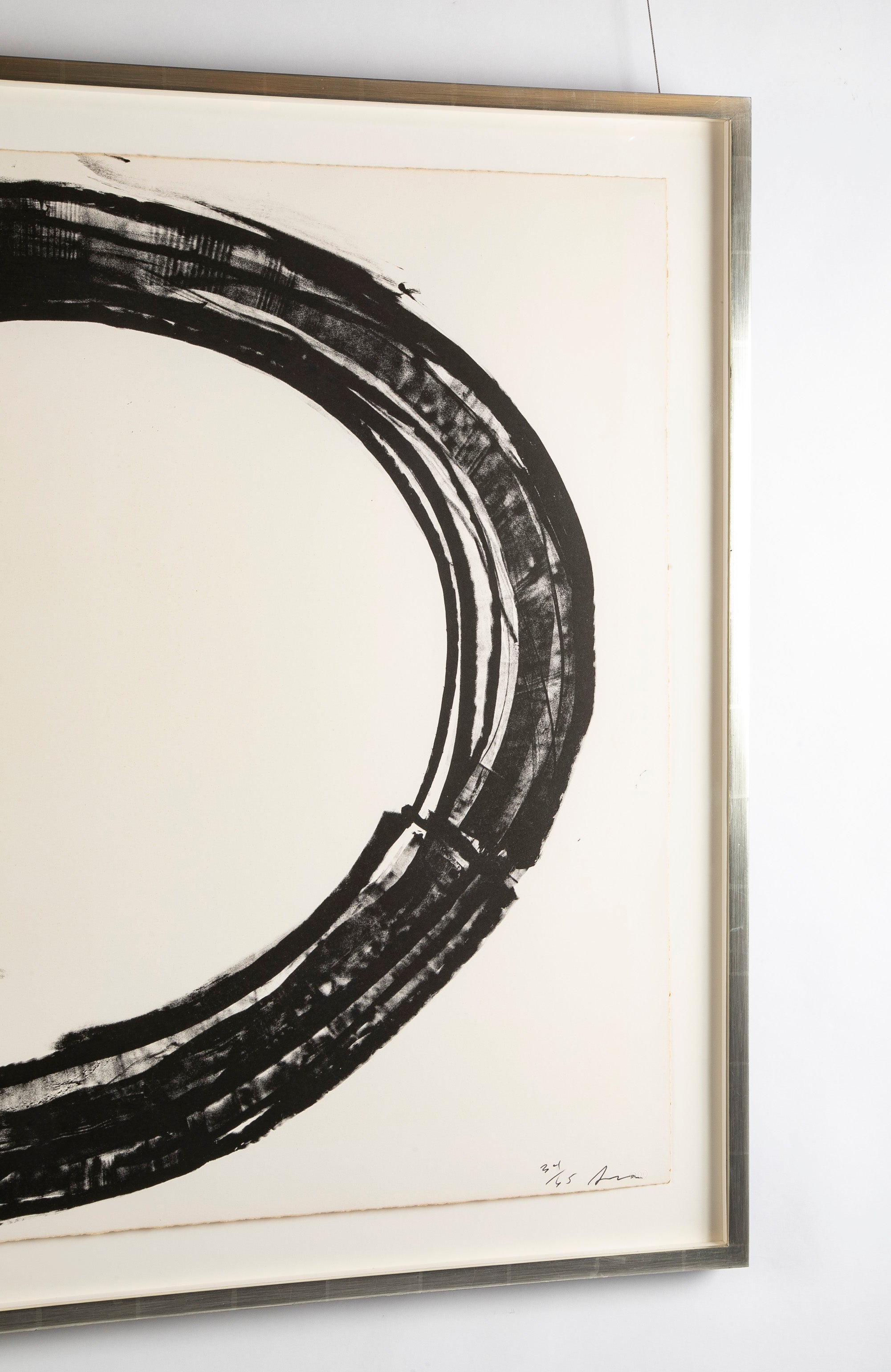 "Double Ring II" Lithograph by Richard Serra