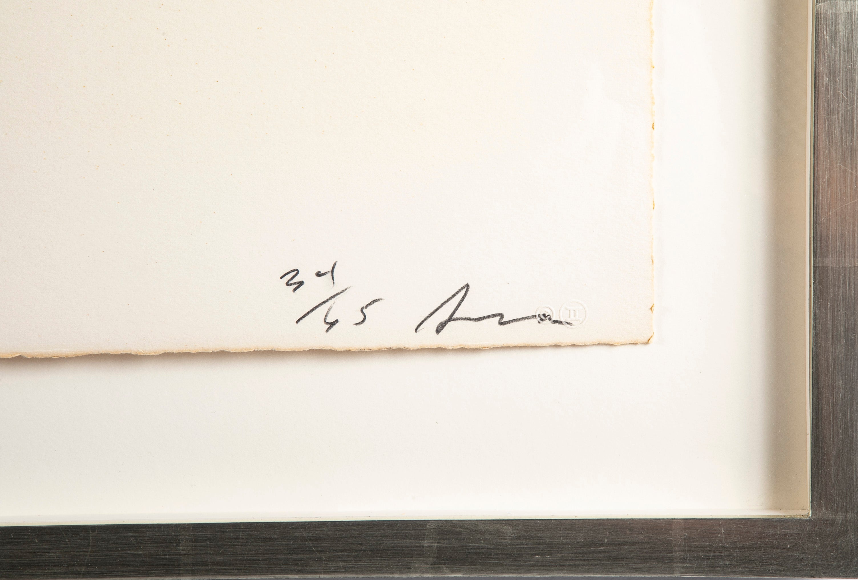 "Double Ring II" Lithograph by Richard Serra