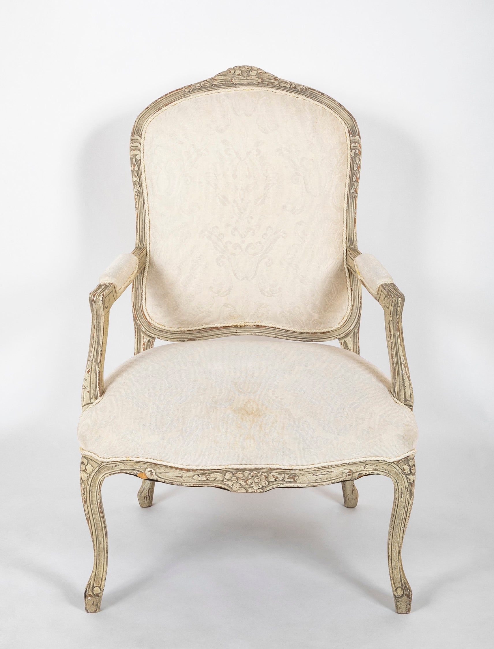 A Pair of French Louis XV Style Fauteuils