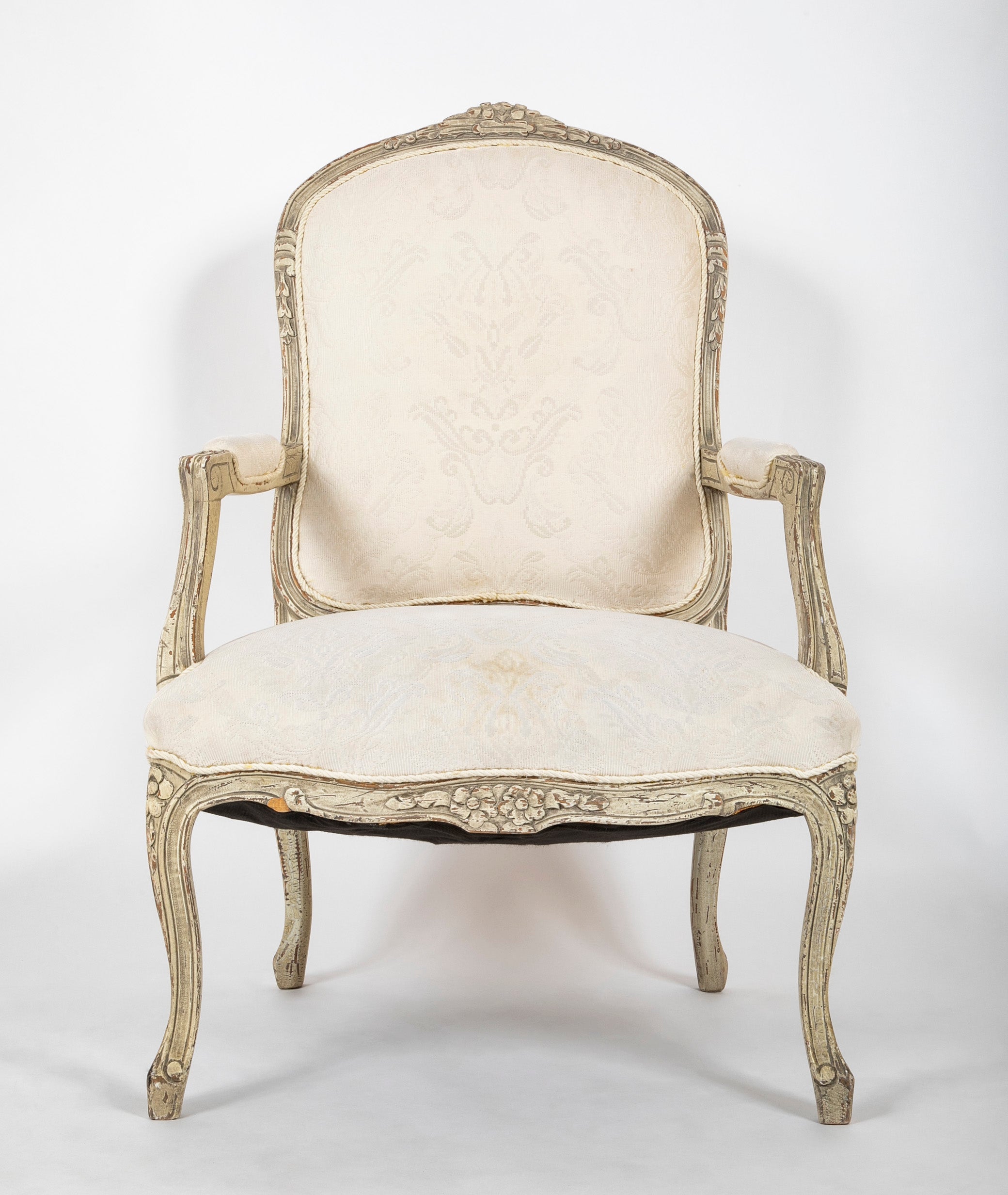 A Pair of French Louis XV Style Fauteuils