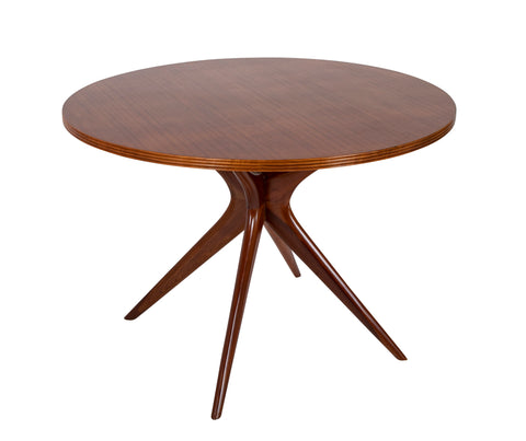 Mid-Century Italian Ico Parisi Round Walnut Table