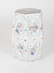 A Pair of Chinese 19th Century Famille Rose on White Garden Seats