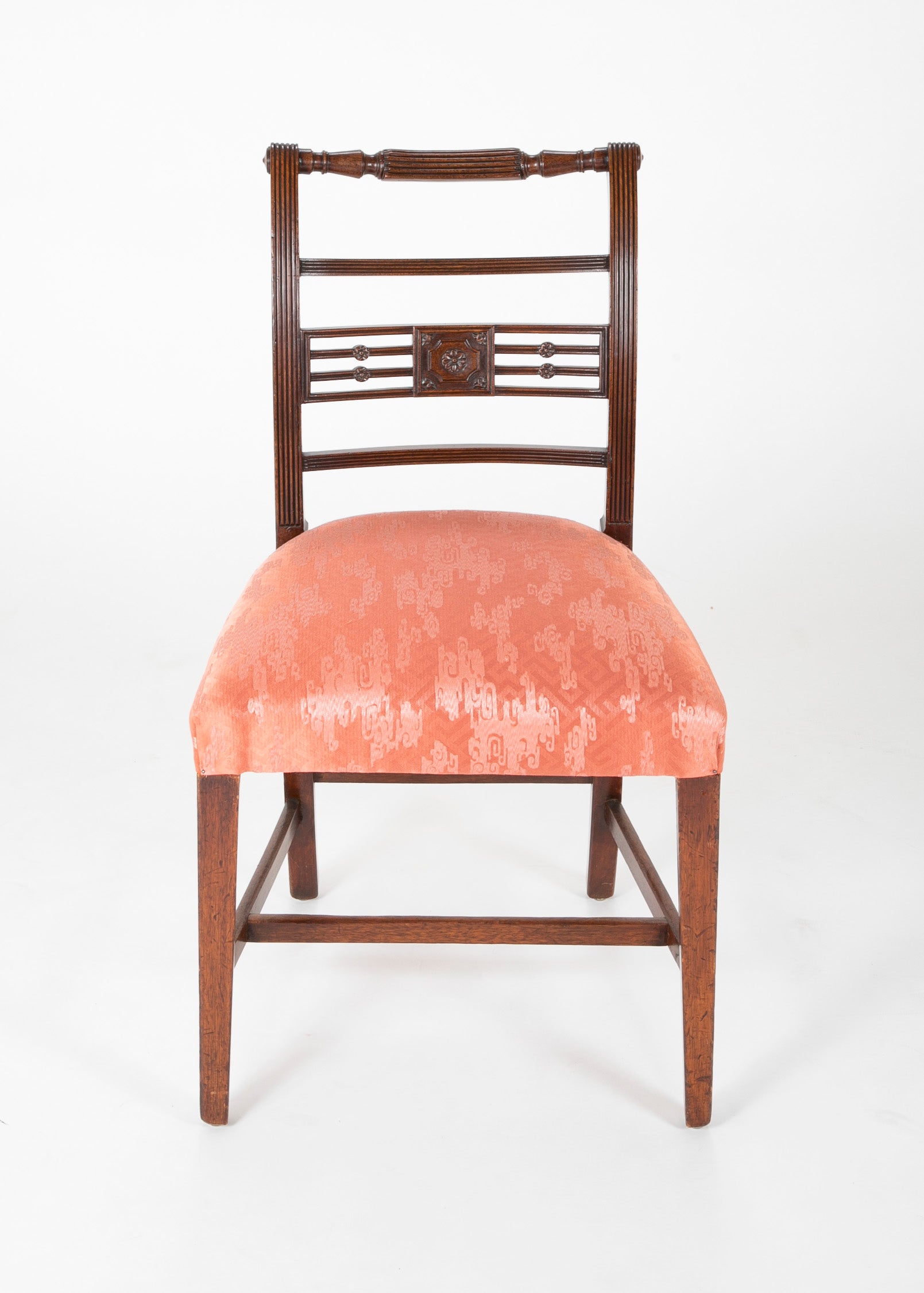 Set of Four Regency Mahogany Side Chairs