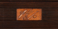 Beechwood Sewing Chest with Inlaid Top Attributed to Luigi Scremin