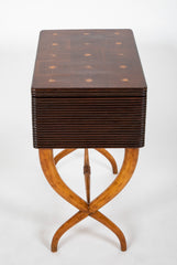 Beechwood Sewing Chest with Inlaid Top Attributed to Luigi Scremin