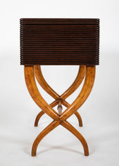 Beechwood Sewing Chest with Inlaid Top Attributed to Luigi Scremin