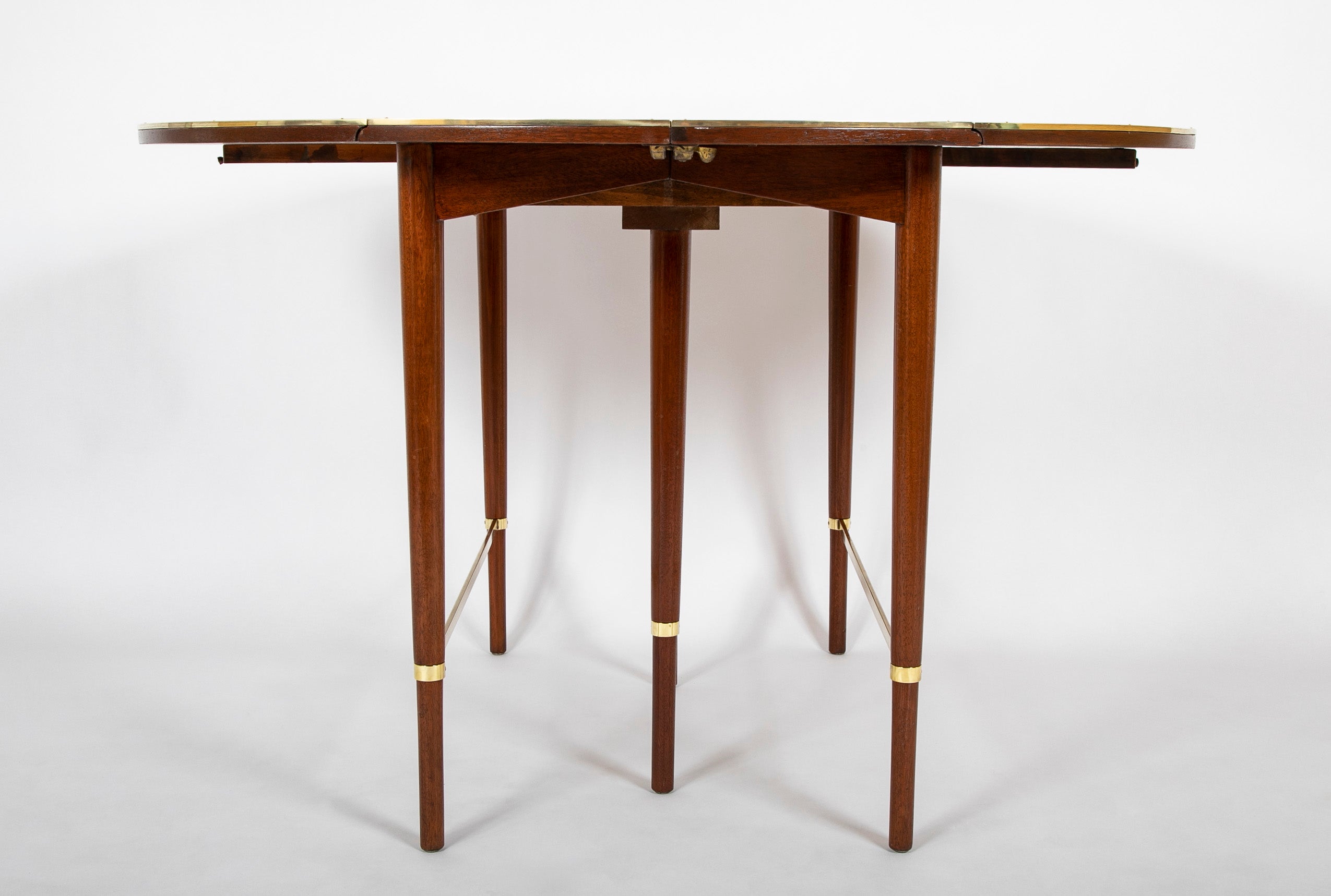Paul McCobb Connoisseur Collection Mahogany & Brass Dining Table
