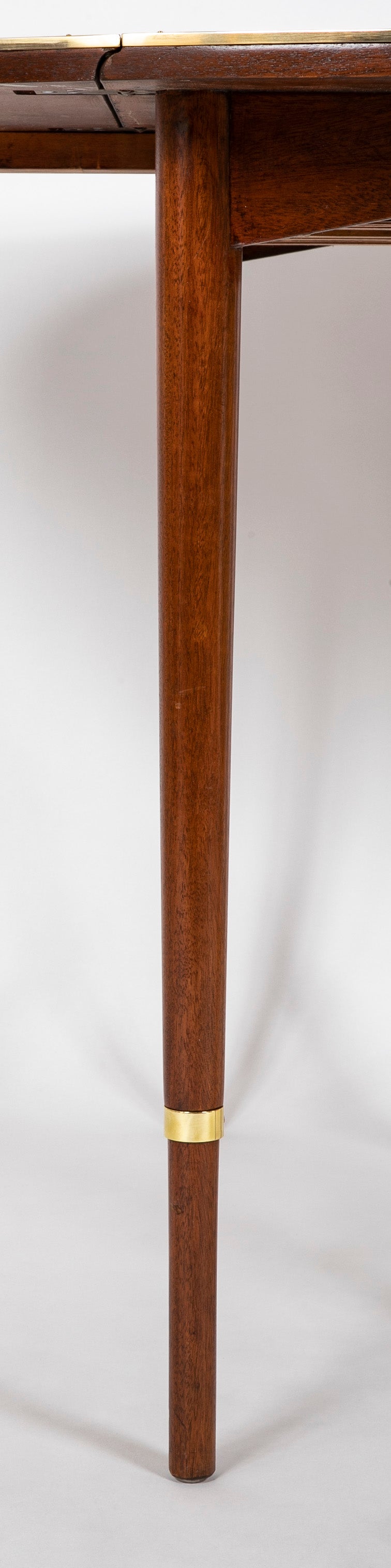 Paul McCobb Connoisseur Collection Mahogany & Brass Dining Table