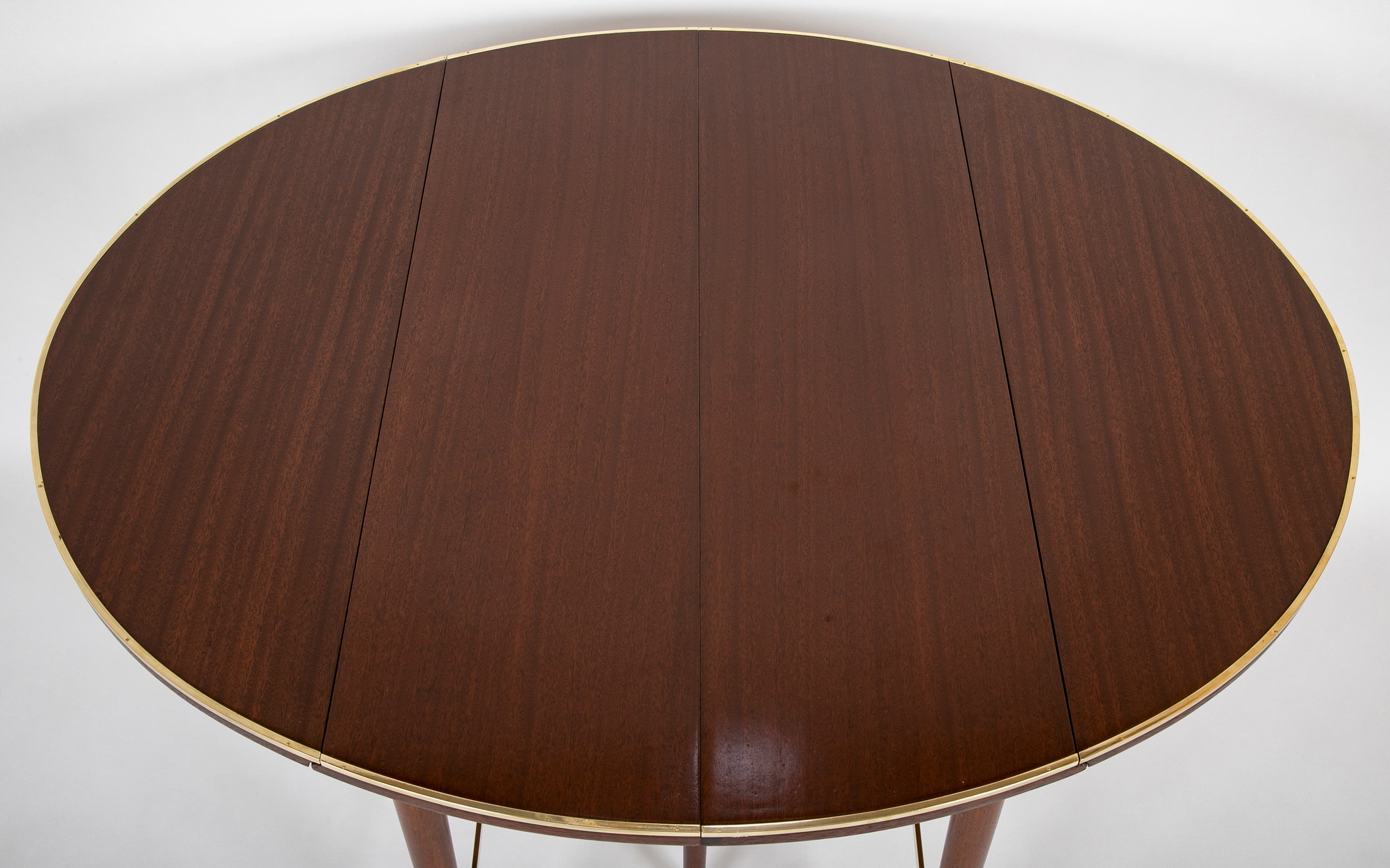 Paul McCobb Connoisseur Collection Mahogany & Brass Dining Table