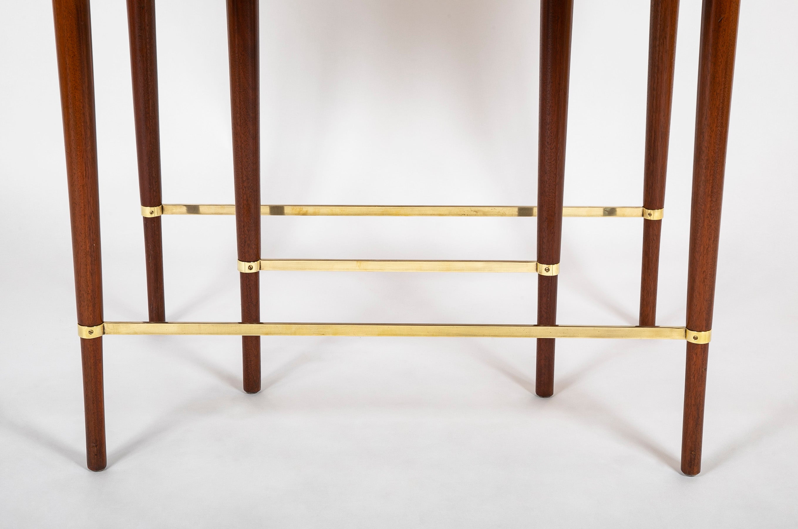 Paul McCobb Connoisseur Collection Mahogany & Brass Dining Table