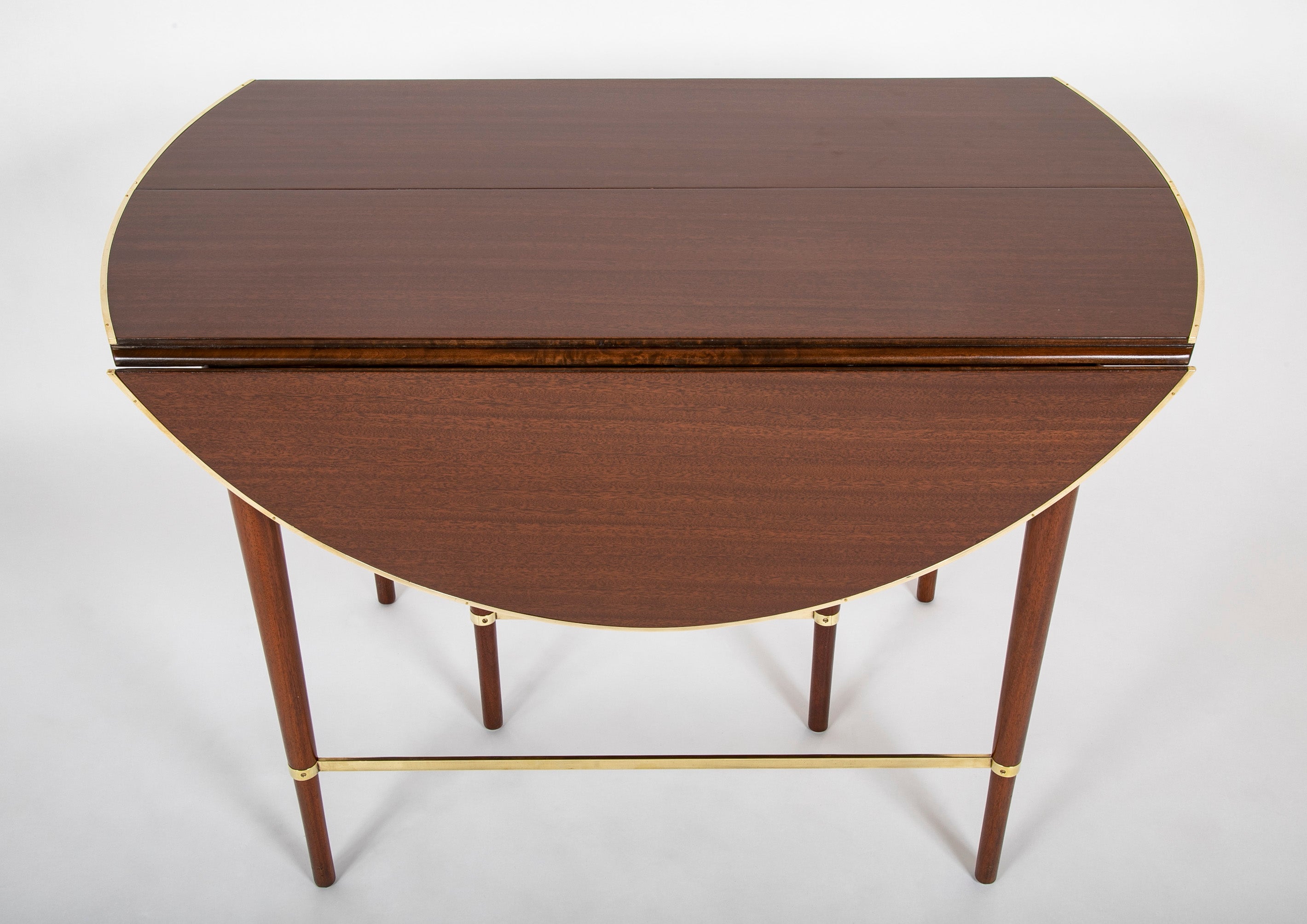 Paul McCobb Connoisseur Collection Mahogany & Brass Dining Table