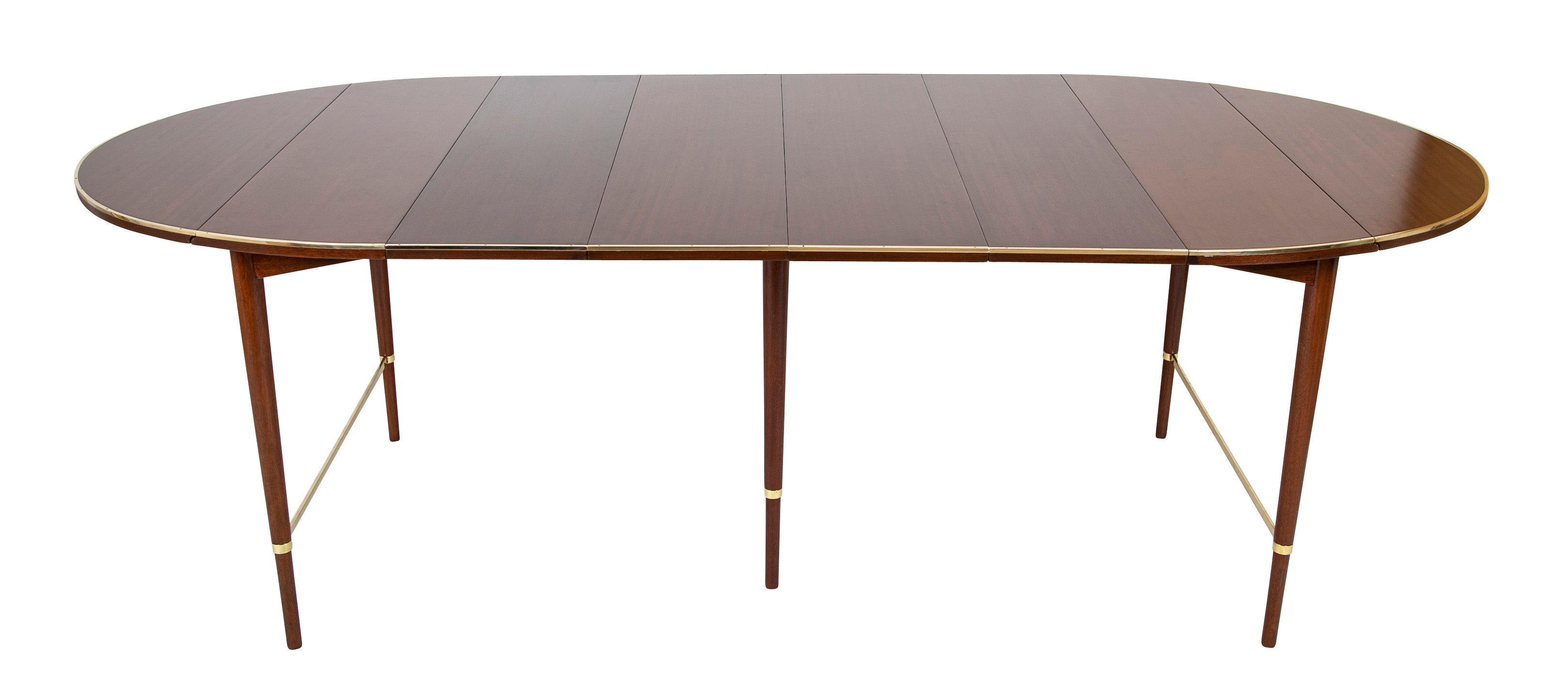 Paul McCobb Connoisseur Collection Mahogany & Brass Dining Table
