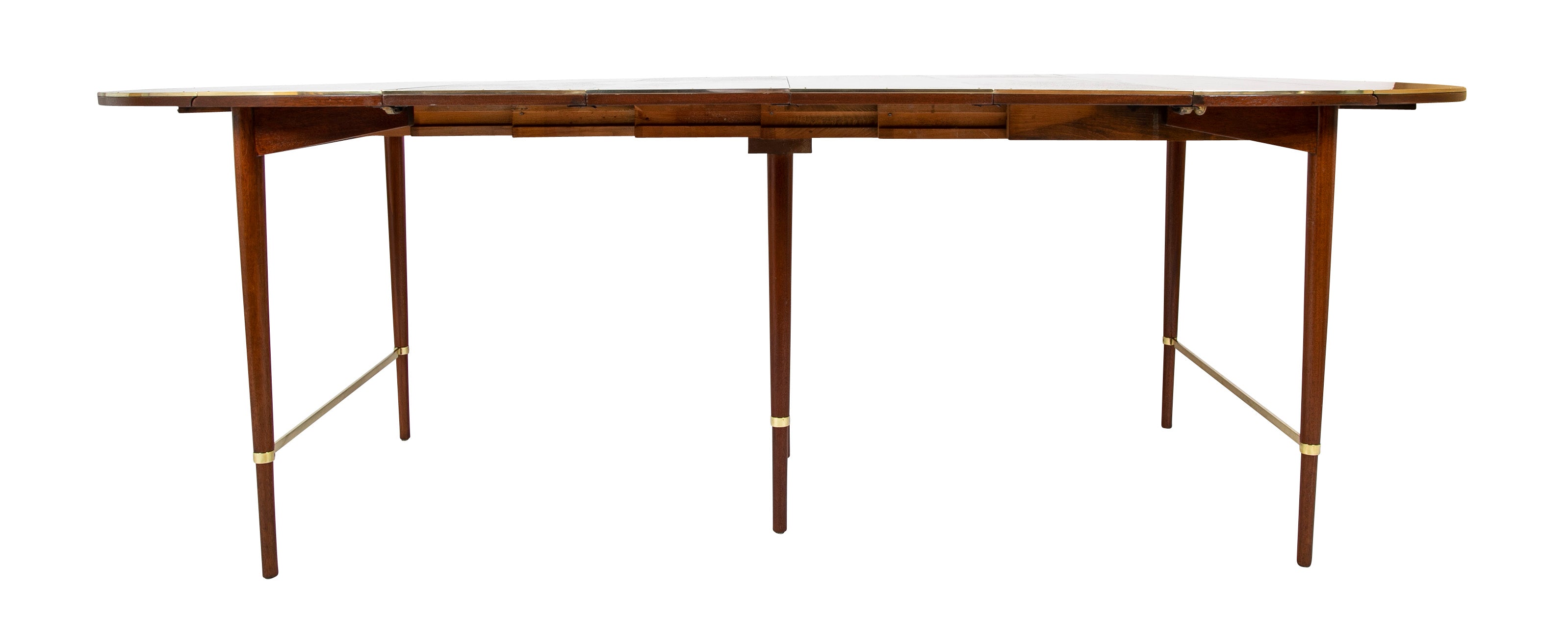 Paul McCobb Connoisseur Collection Mahogany & Brass Dining Table