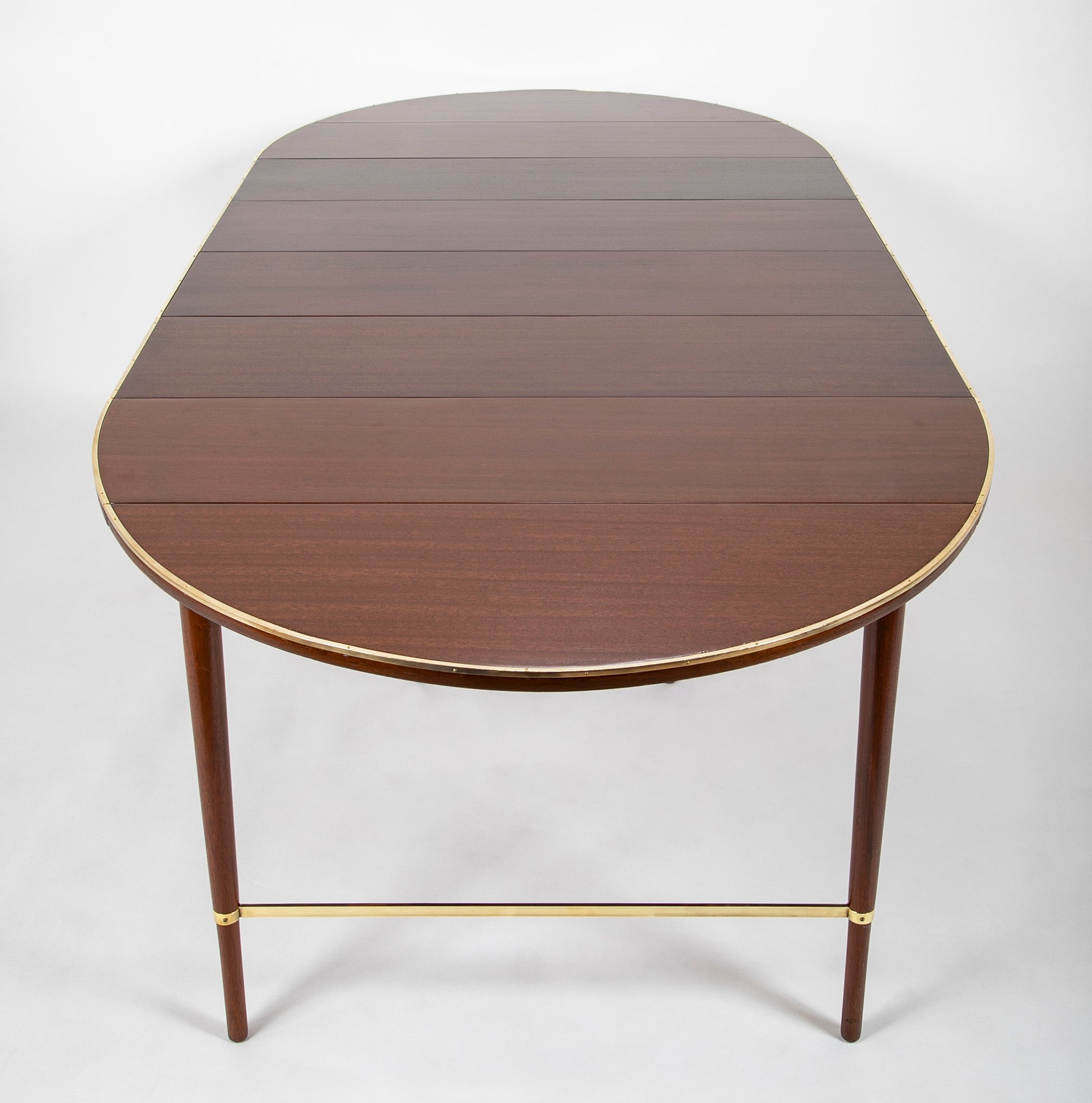 Paul McCobb Connoisseur Collection Mahogany & Brass Dining Table