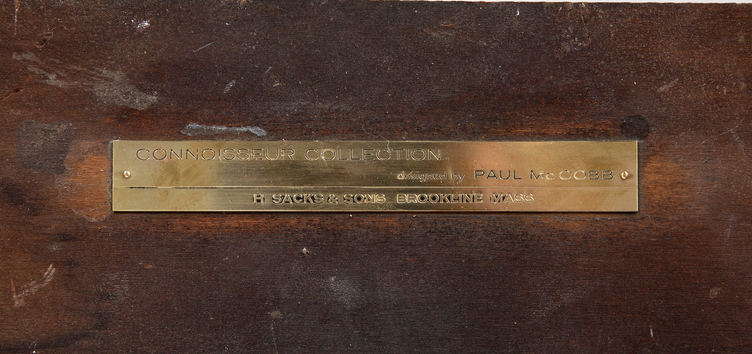 Paul McCobb Connoisseur Collection Mahogany & Brass Dining Table