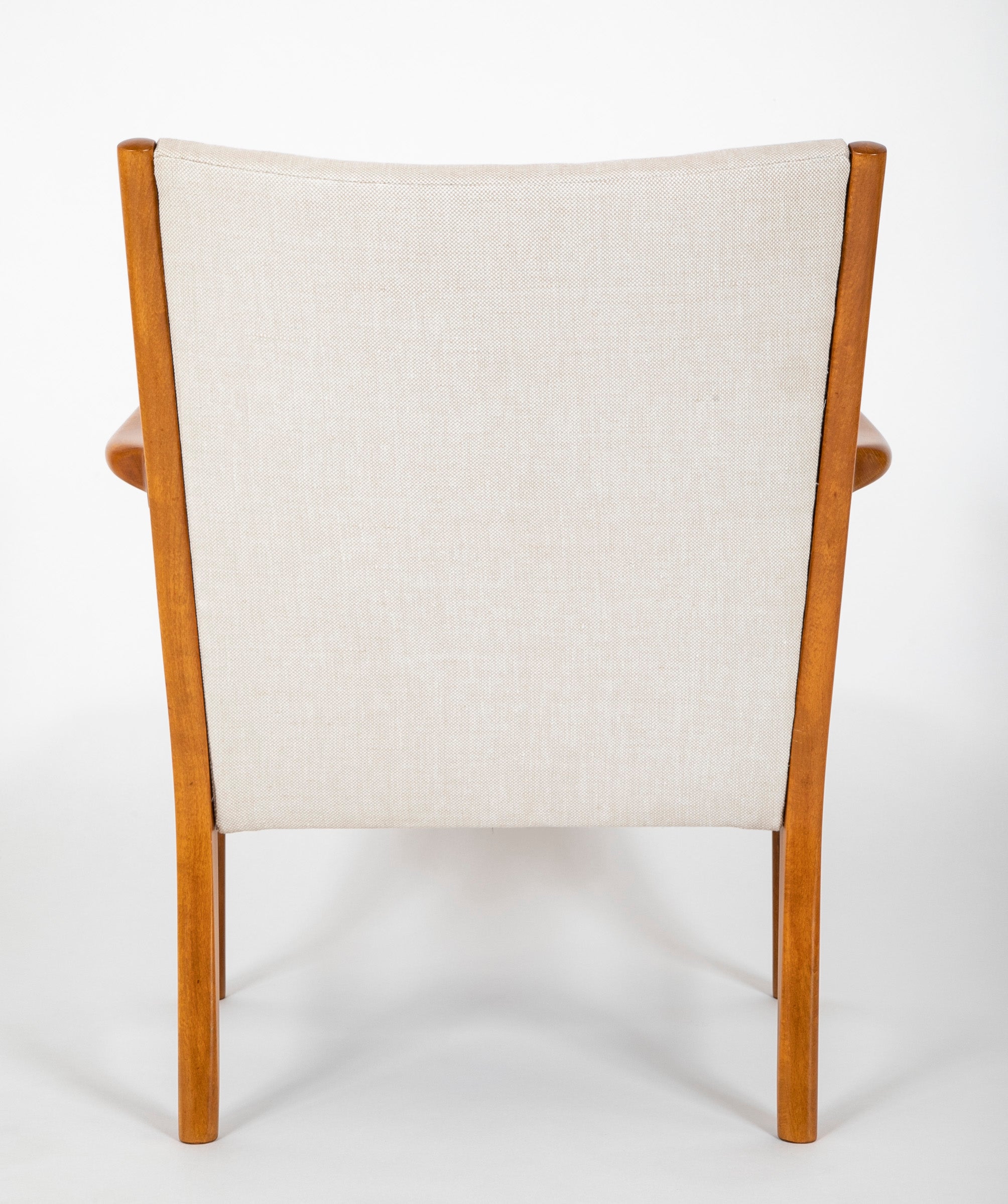 Pair of Mid-Century Danish Beechwood Easy Chairs