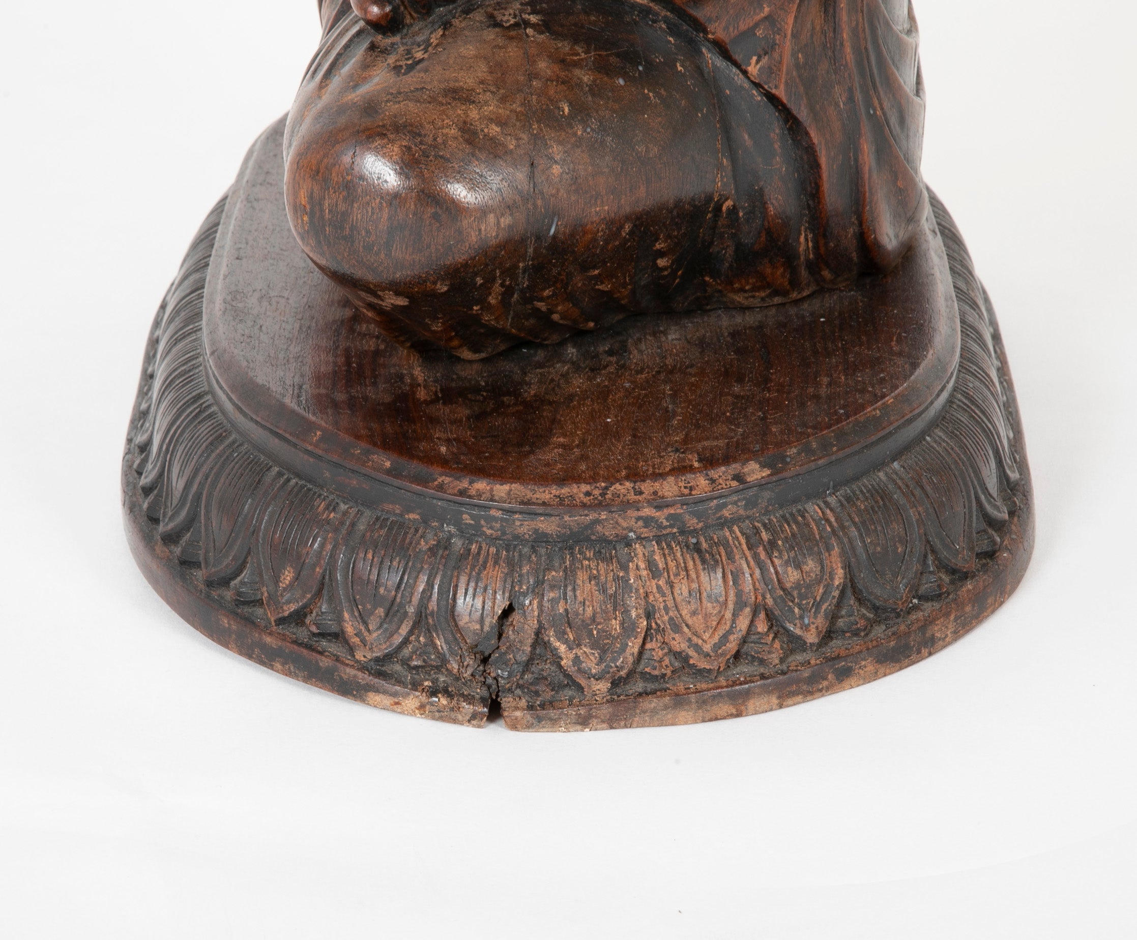 Ironwood Carved Chinese Buddha