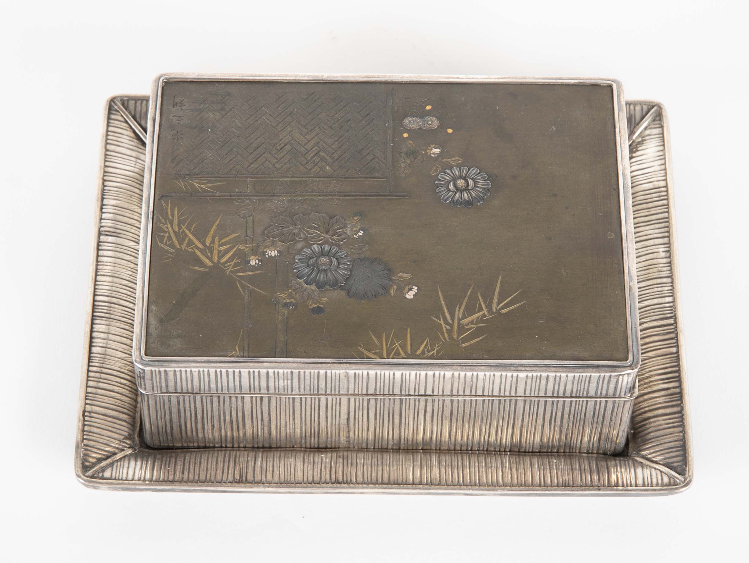 Japanese Sterling & Mixed Metal Box