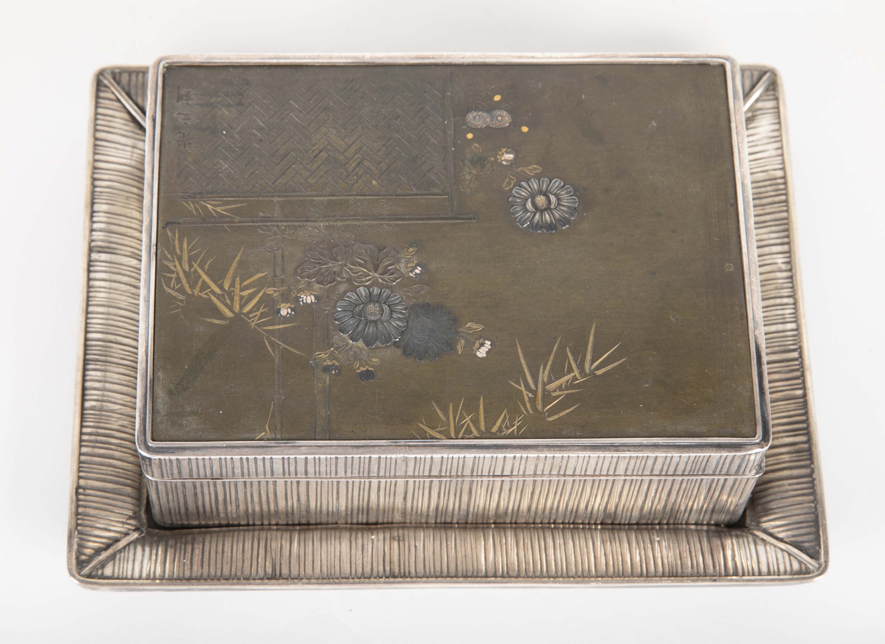 Japanese Sterling & Mixed Metal Box