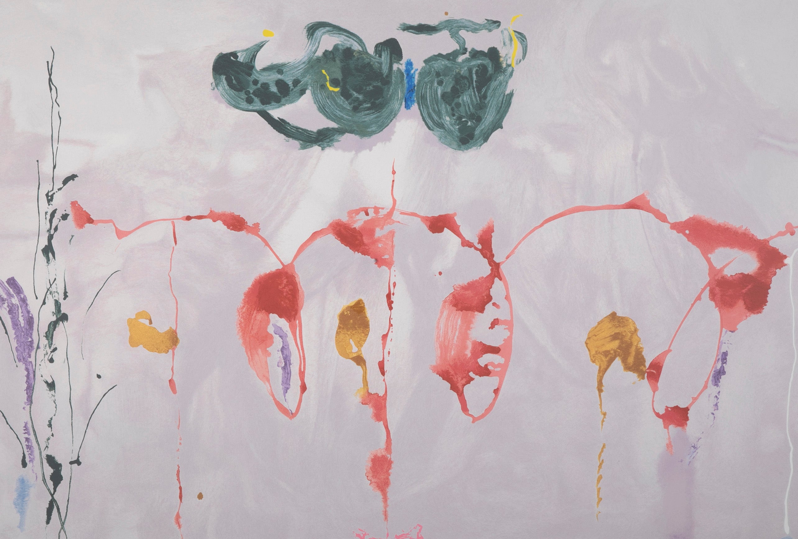Serigraph by Helen Frankenthaler titled "Aerie". 2009