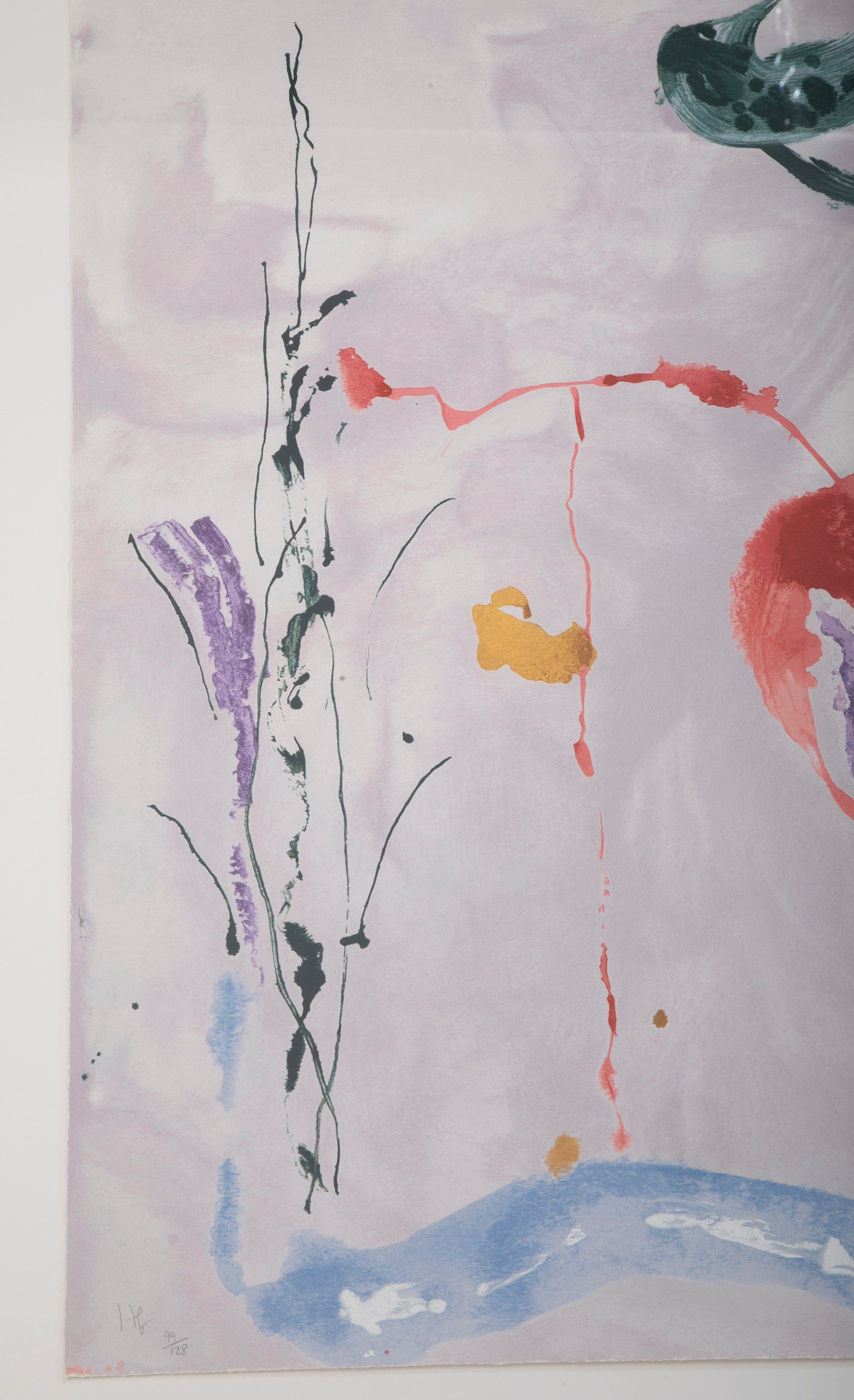 Serigraph by Helen Frankenthaler titled "Aerie". 2009