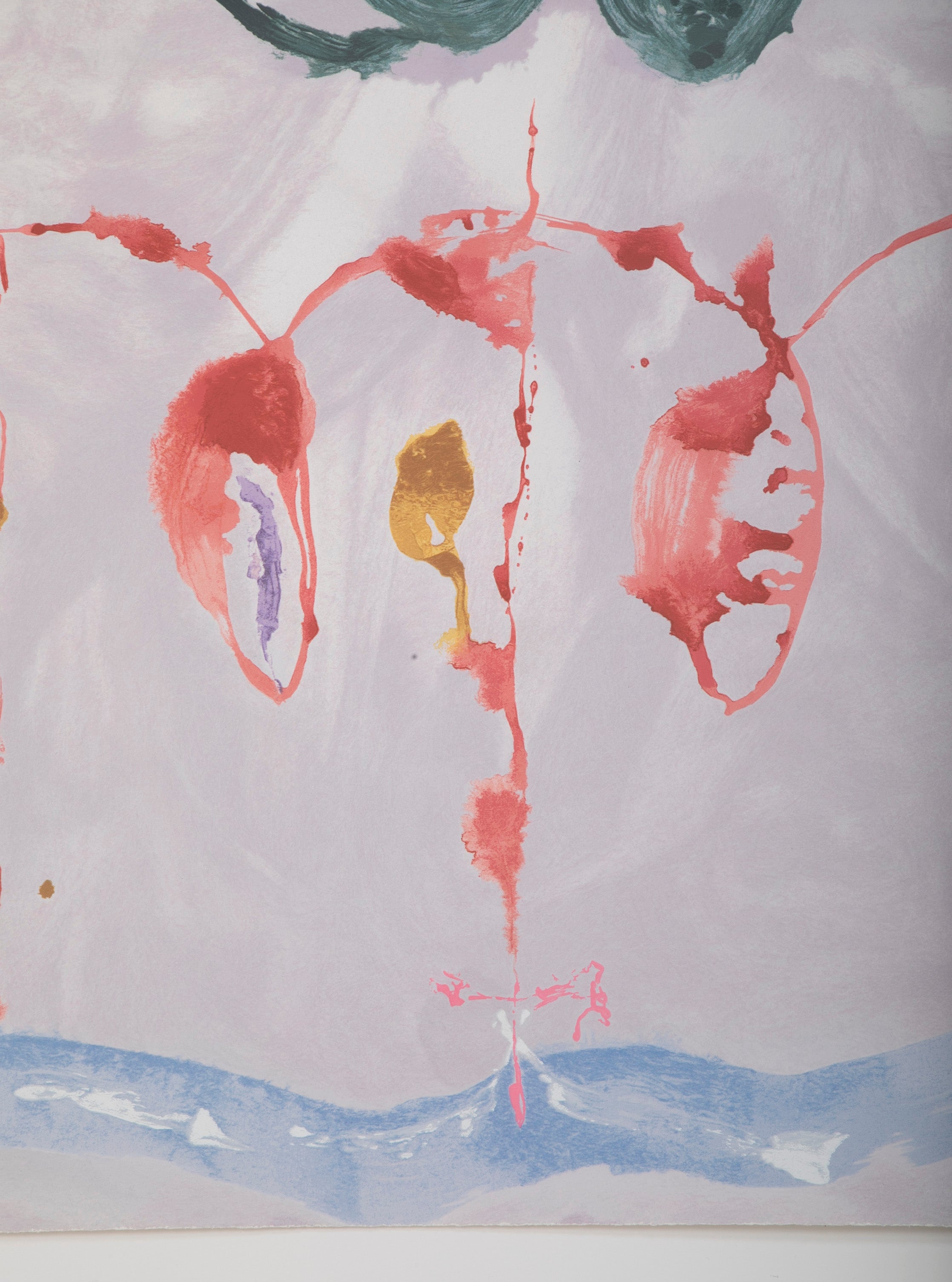 Serigraph by Helen Frankenthaler titled "Aerie". 2009