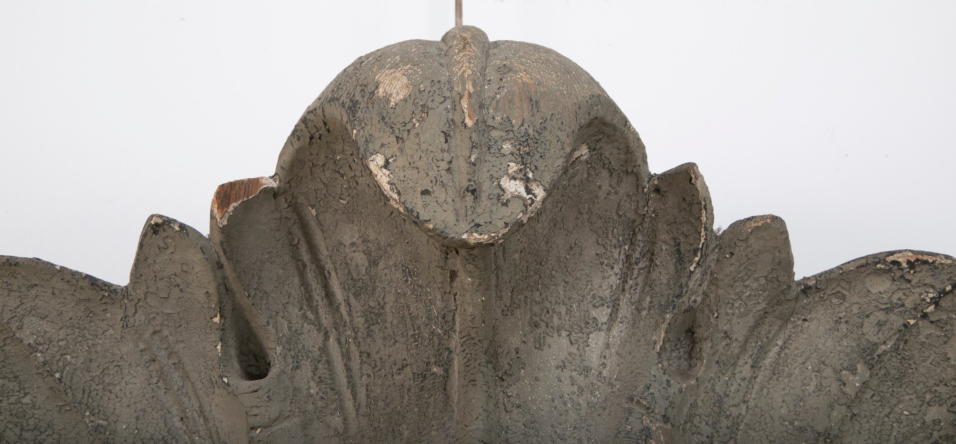 Carved and Painted Wood Architectural Element in the Form of a Mask