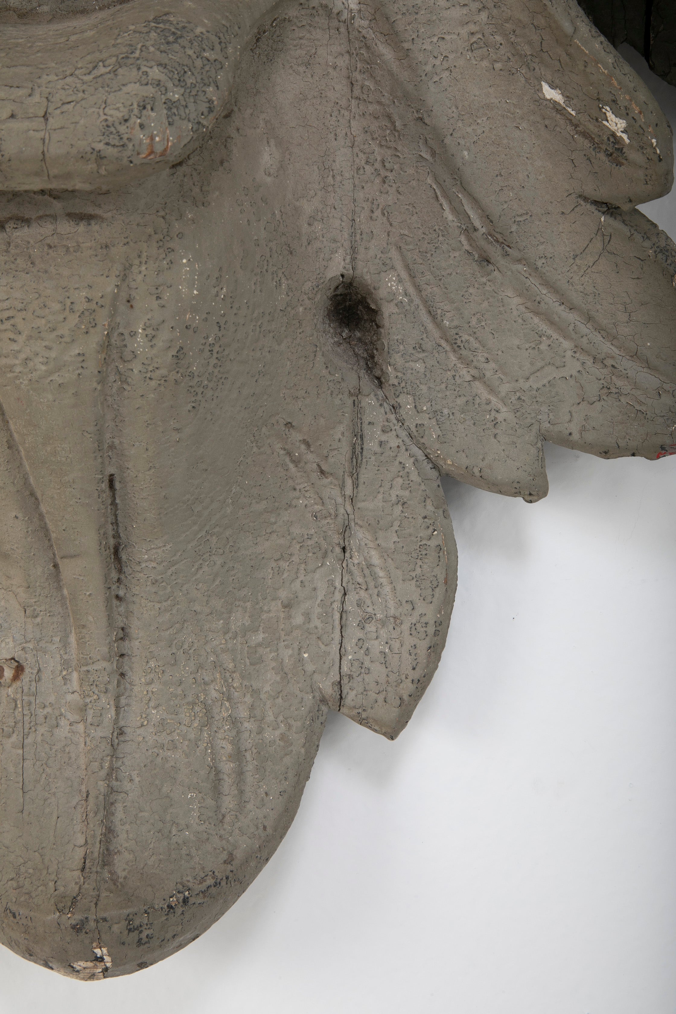 Carved and Painted Wood Architectural Element in the Form of a Mask