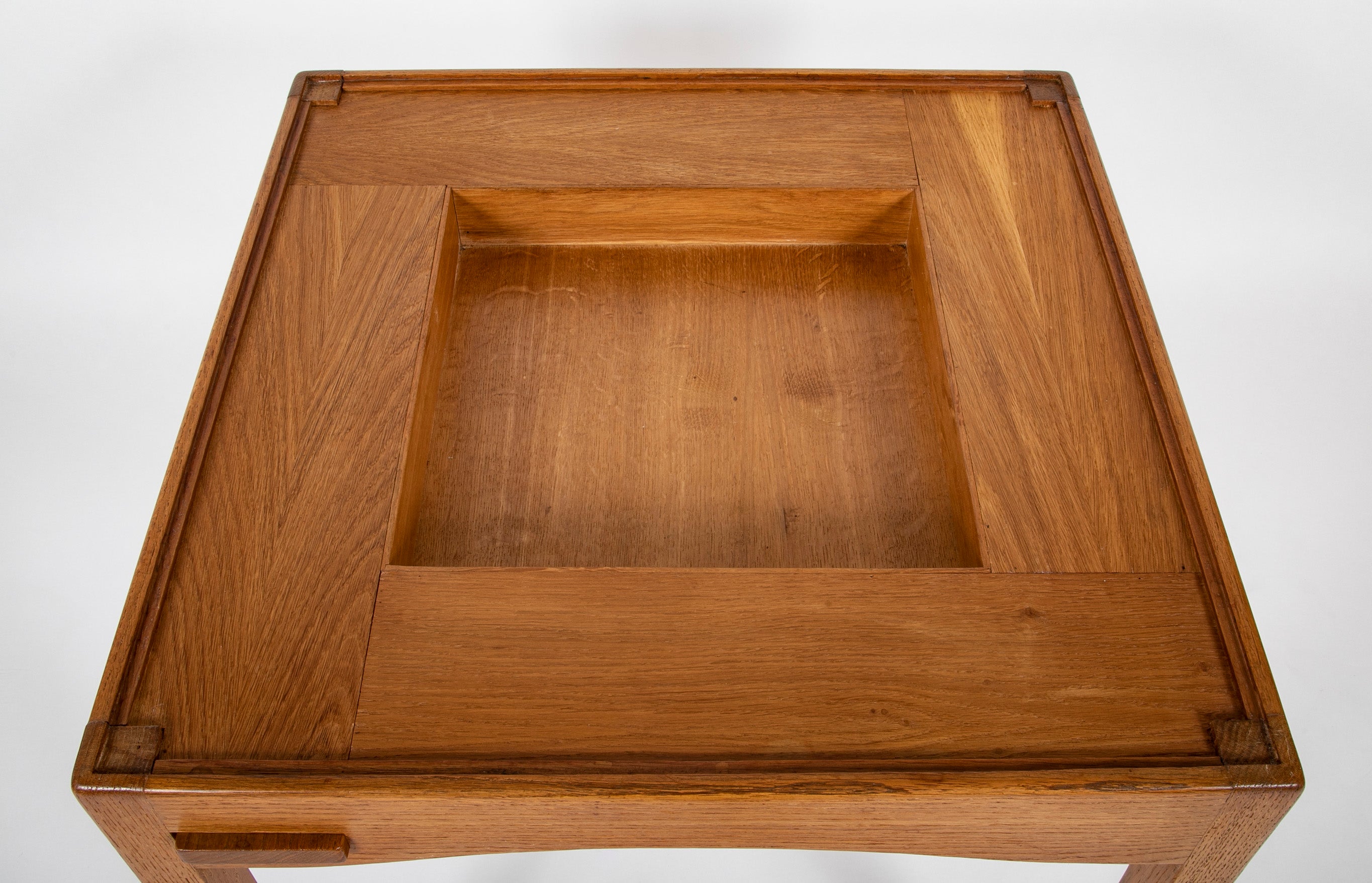 Oak Games Table Designed by Victor Courtray